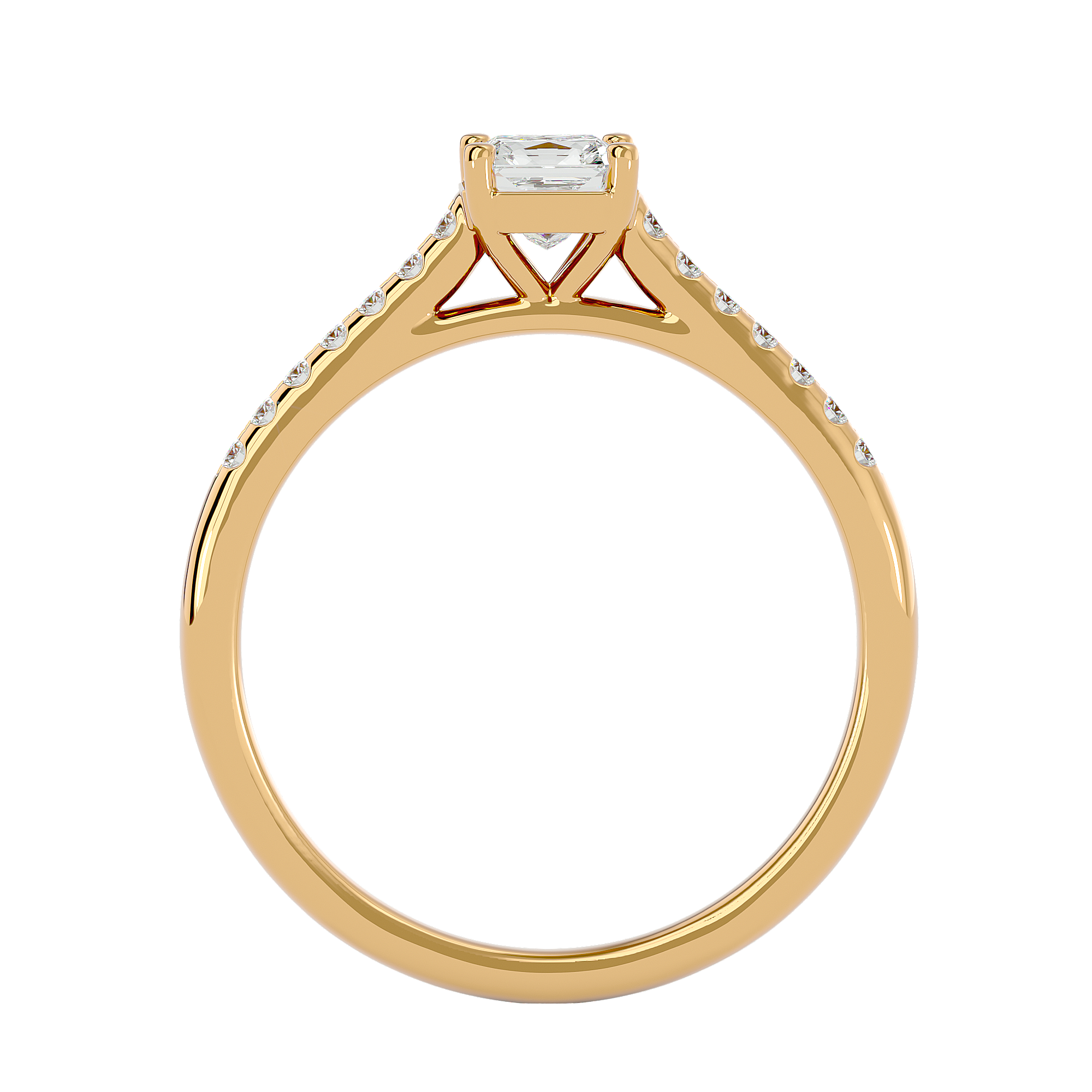 Ada - Yellow Gold - ada-YG-princess-front