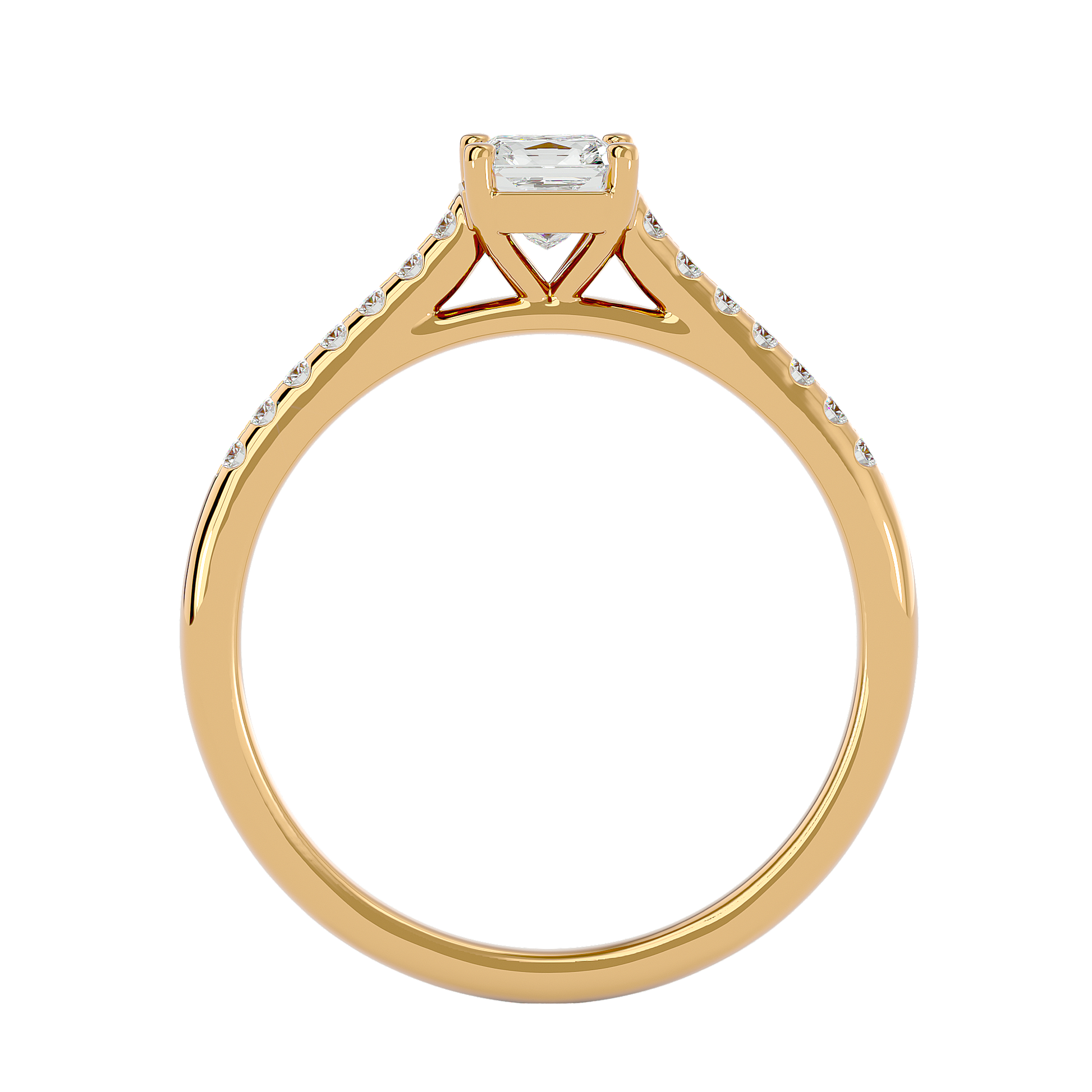 Ada - Yellow Gold - ada-YG-princess-front