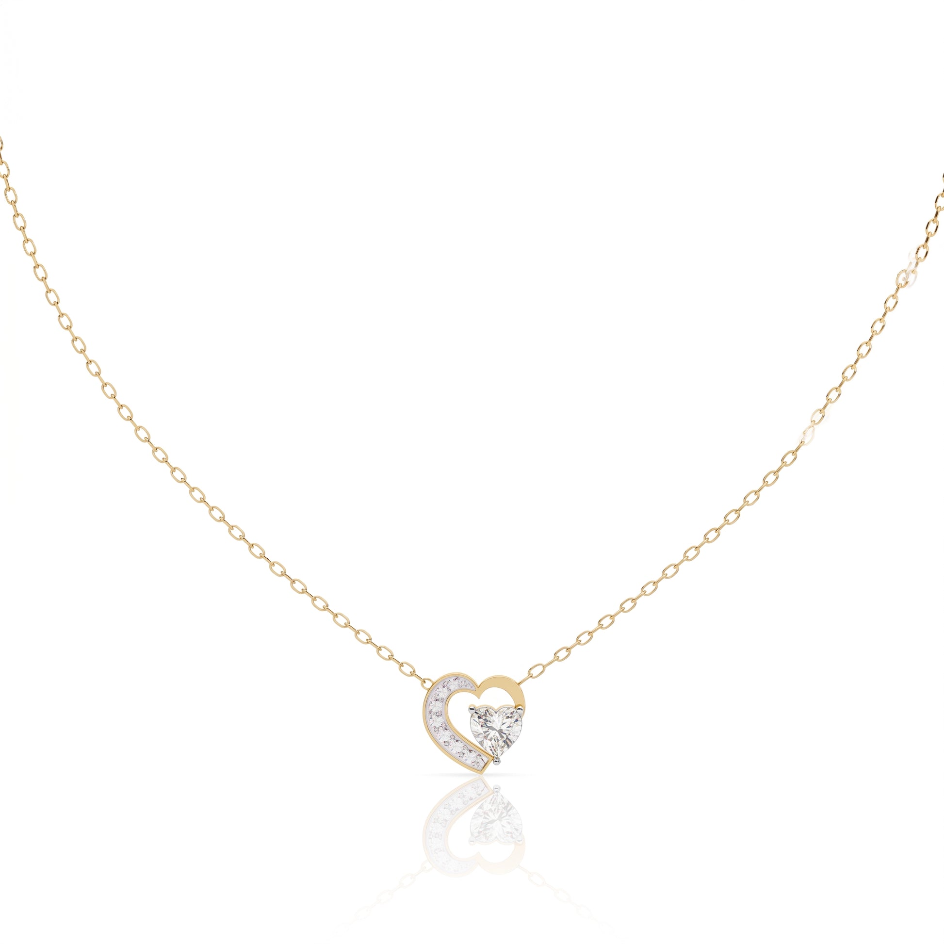 Adelaide - Yellow Gold - adelaide-YG-heart-front