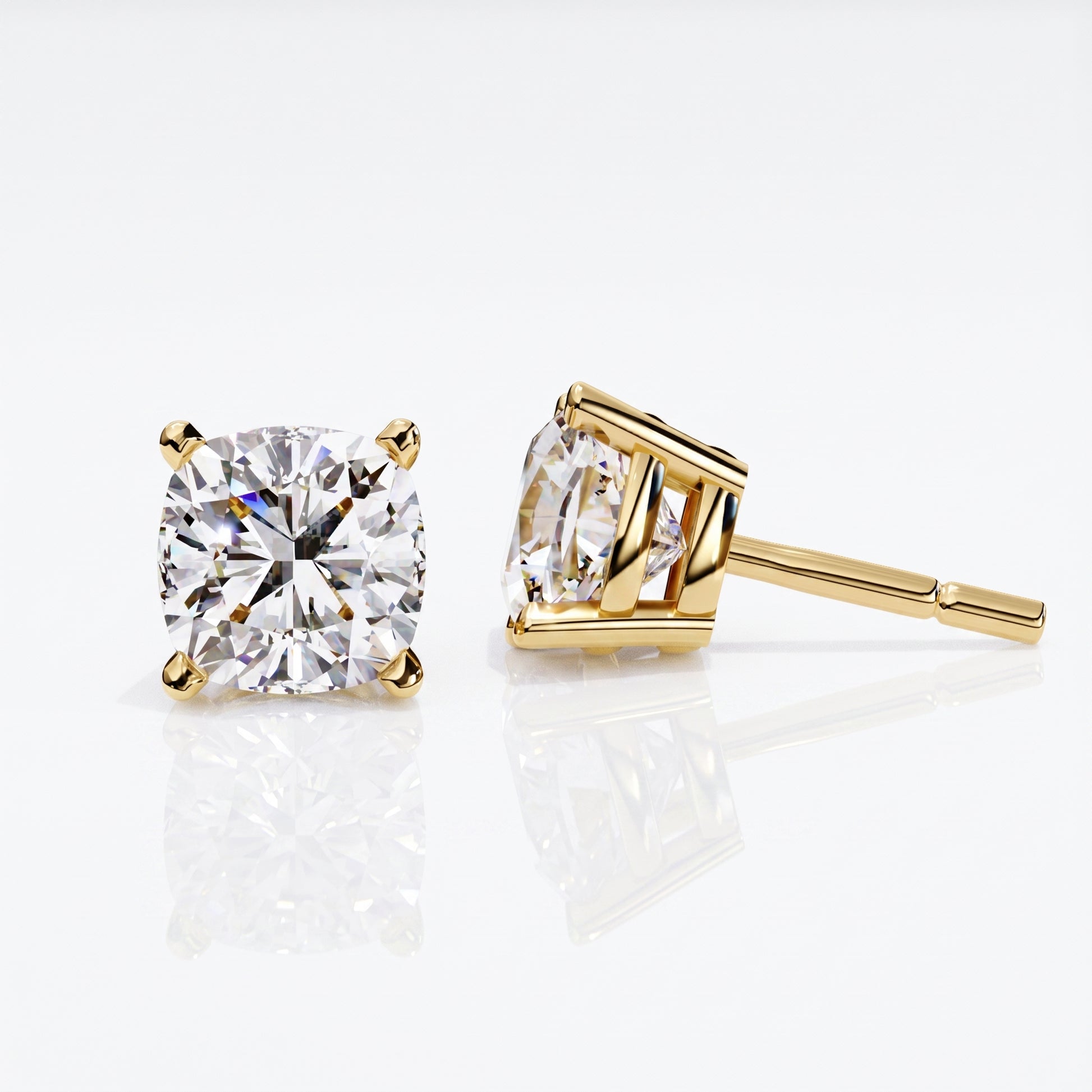 Adele - Yellow Gold - adele-YG-cushion-angle