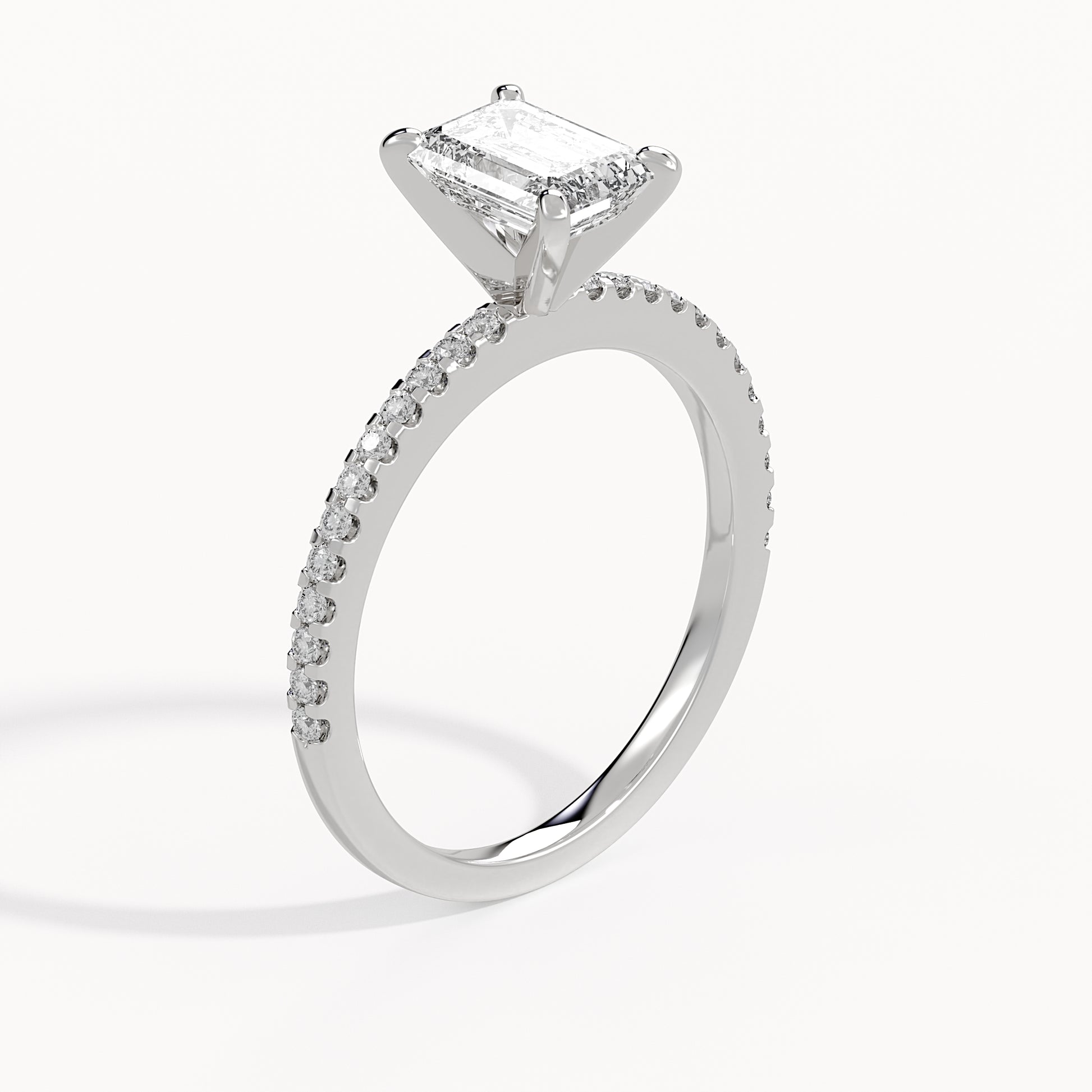 Andy - White Gold - andy-WG-emerald-angle