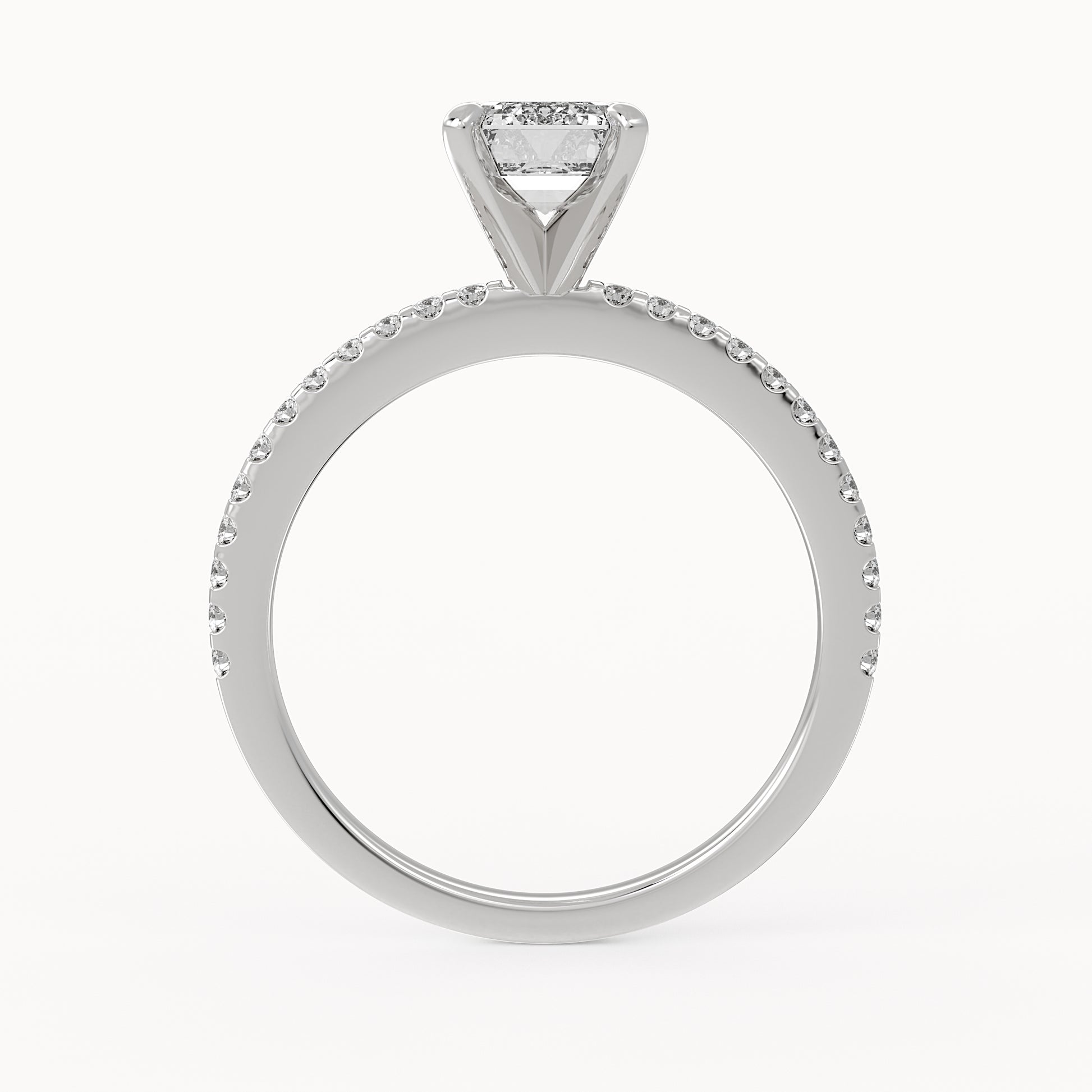 Andy - White Gold - andy-WG-emerald-front