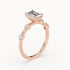 Aria - Rose Gold - aria-RG-emerald-angle