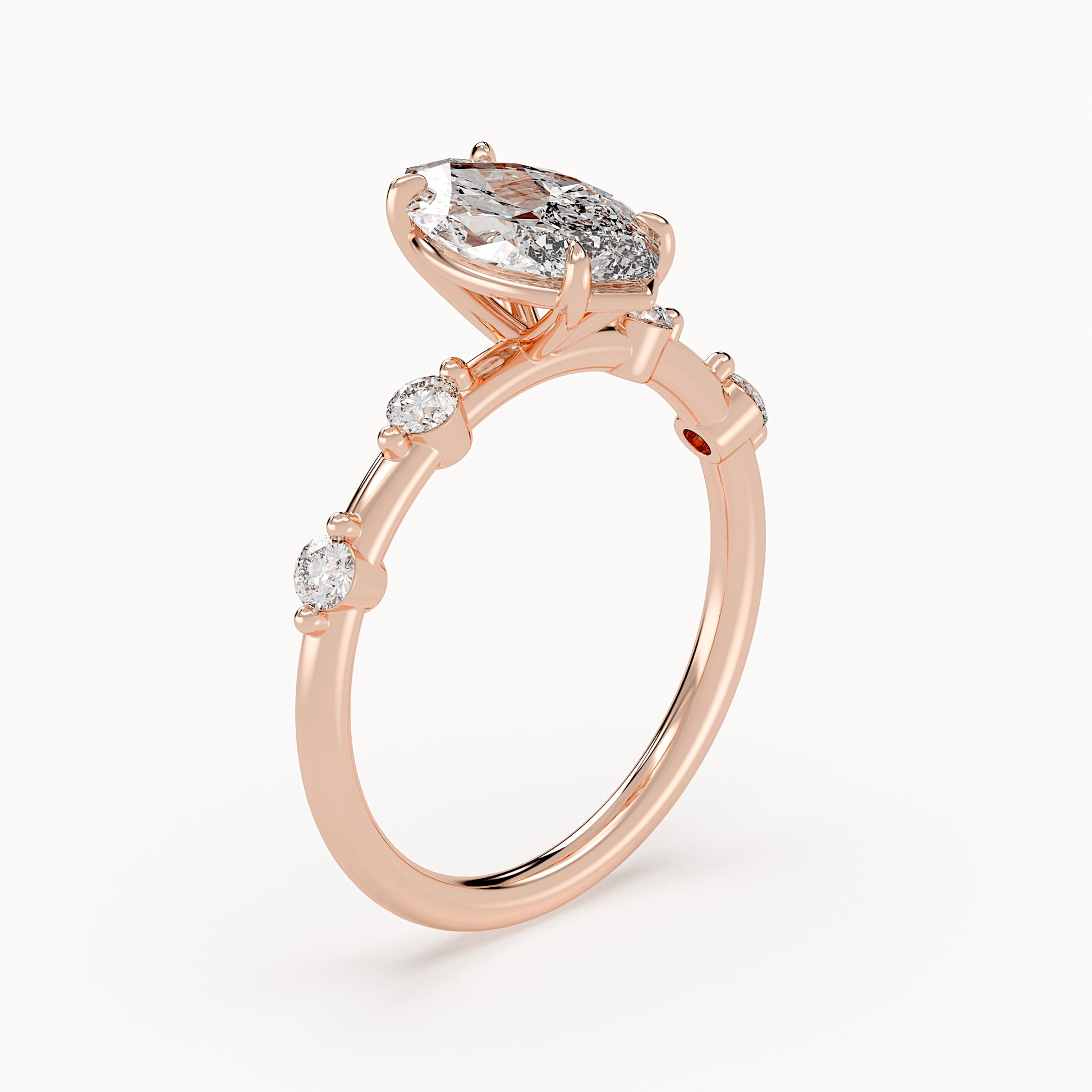 Aria - Rose Gold - aria-RG-marquise-angle