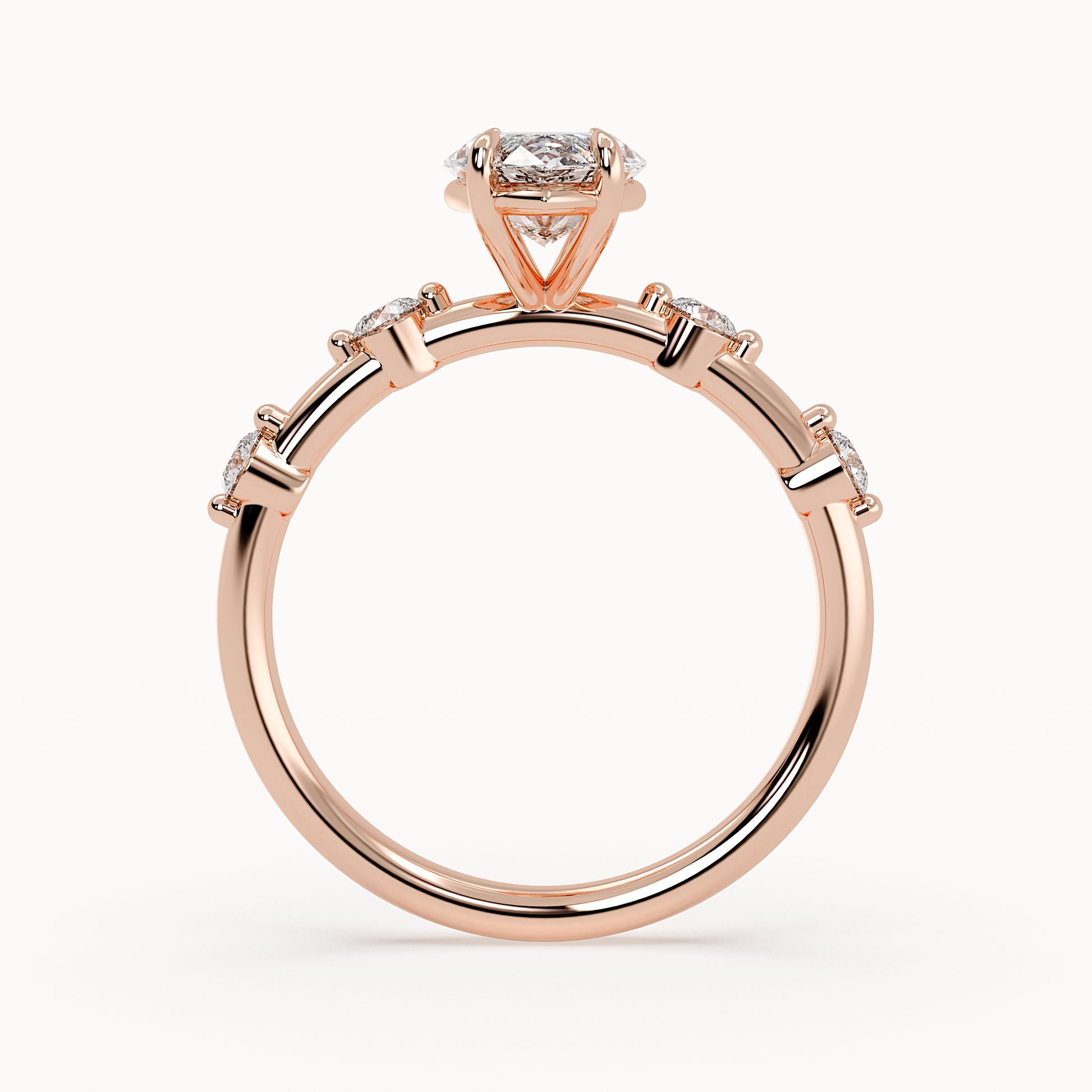 Aria - Rose Gold - aria-RG-marquise-front