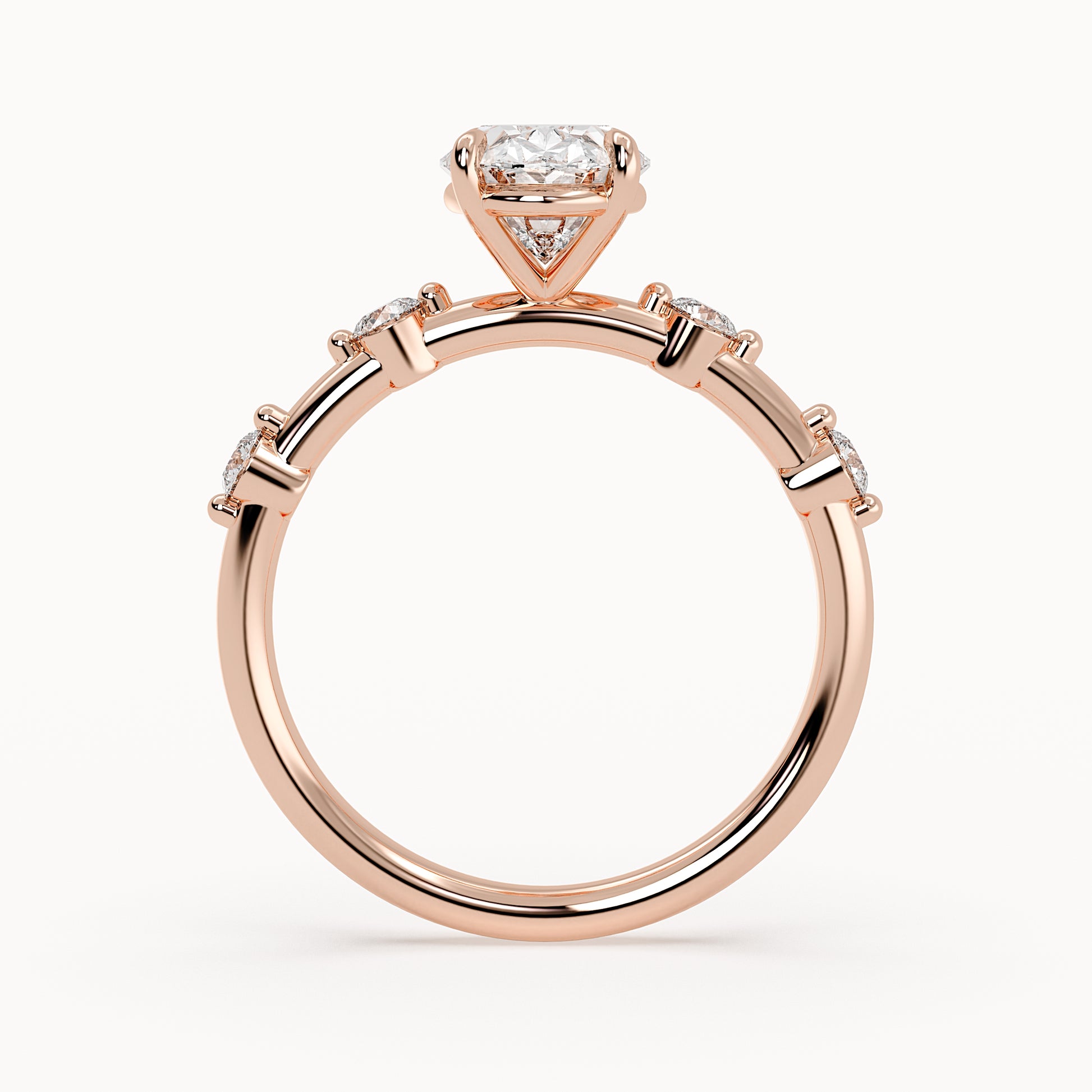Aria - Rose Gold - aria-RG-oval-front