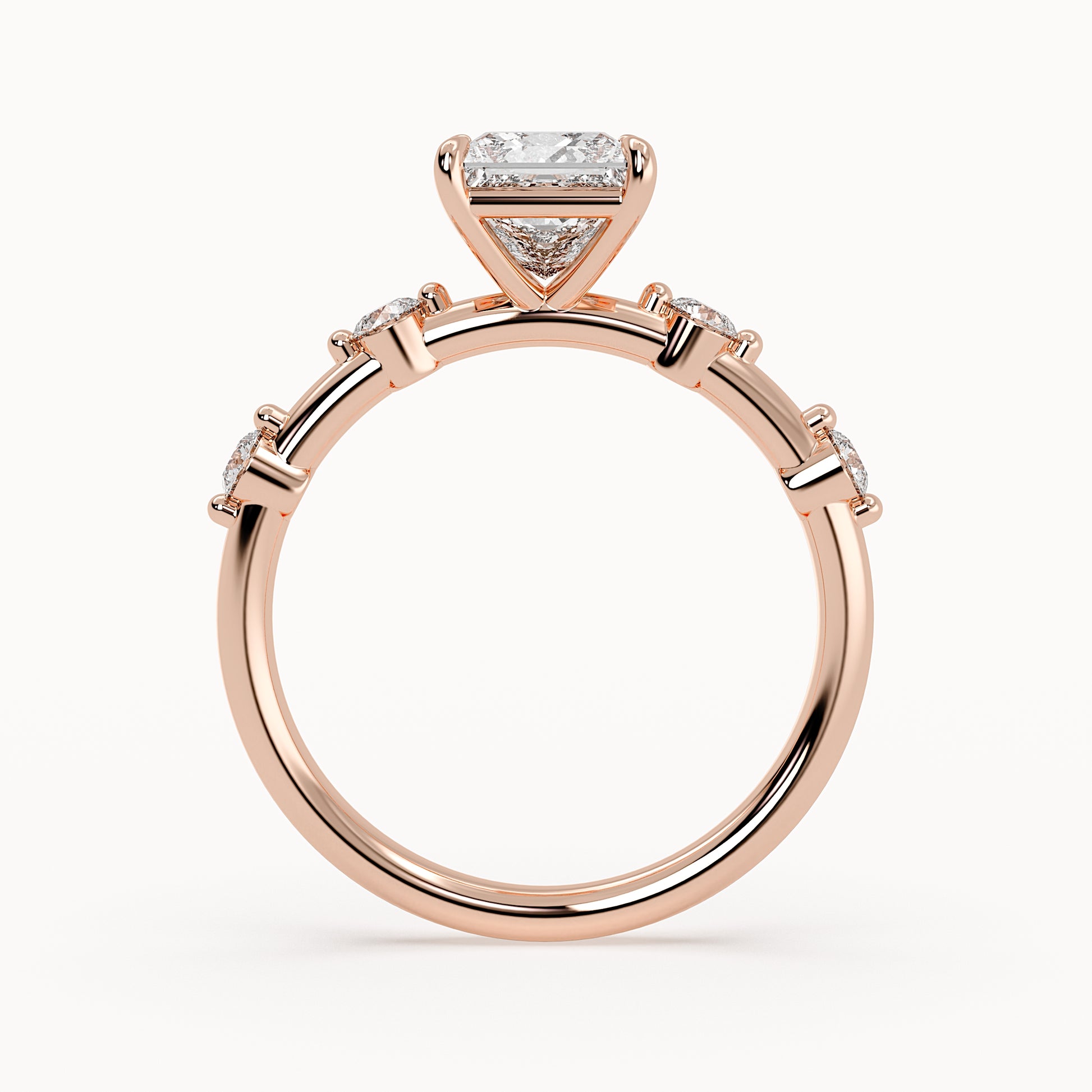 Aria - Rose Gold - aria-RG-princess-front