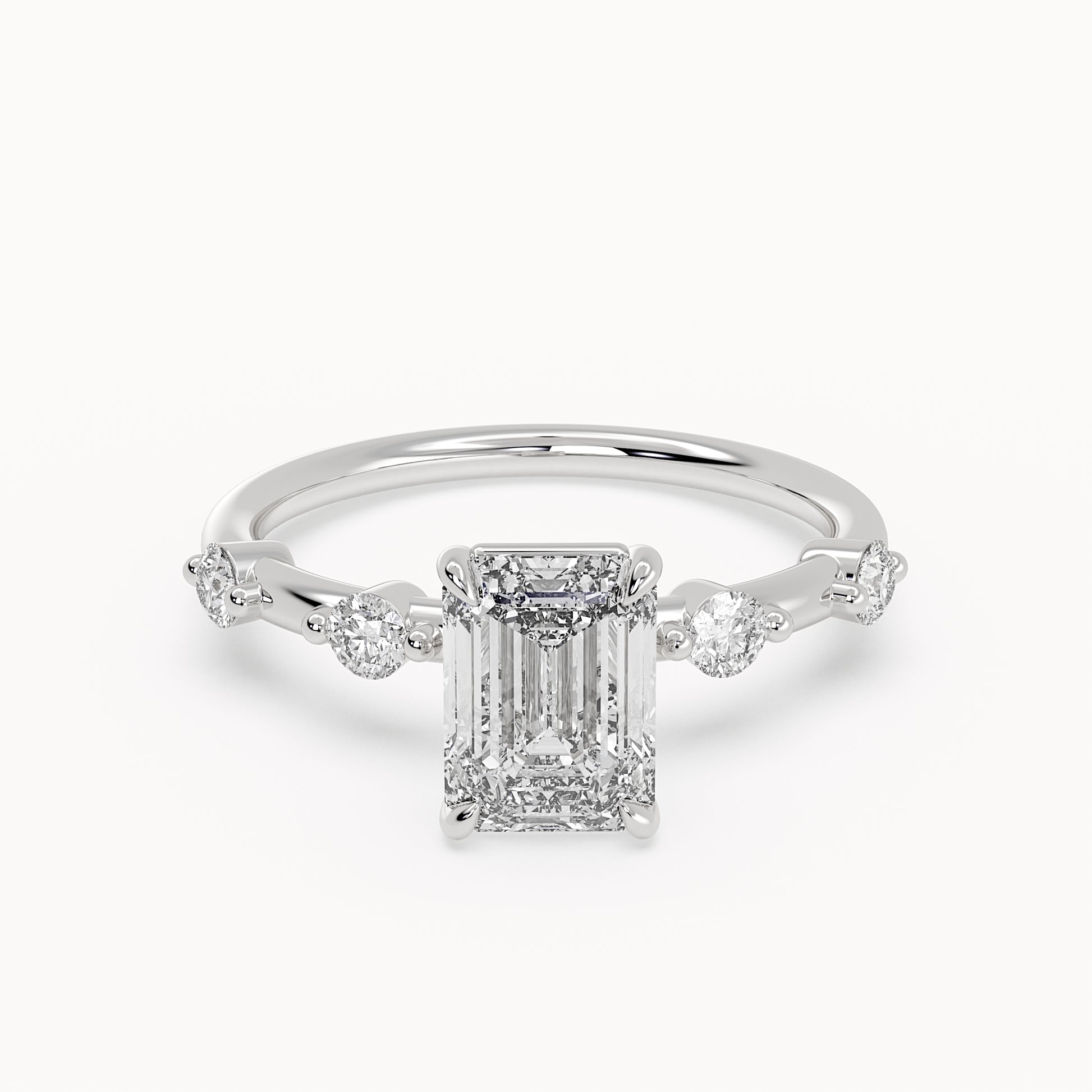Aria - White Gold - aria-WG-emerald-hero
