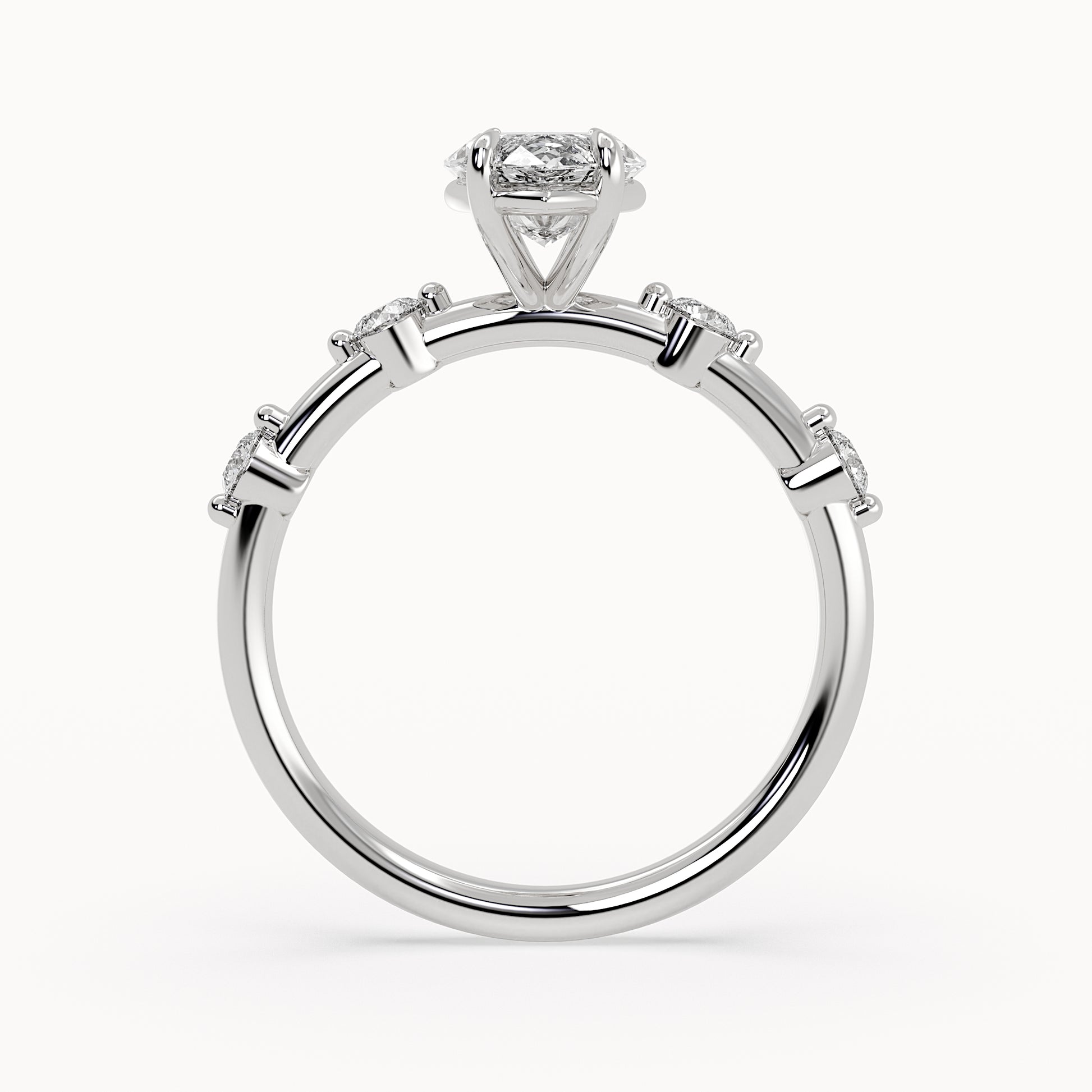 Aria - White Gold - aria-WG-marquise-front