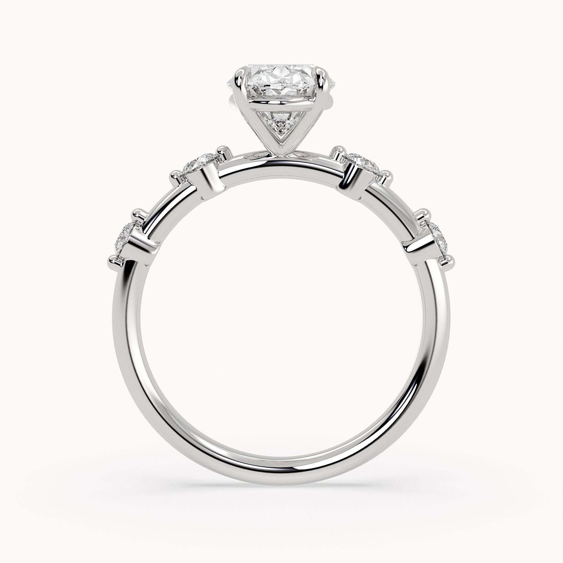 Aria - White Gold - aria-WG-oval-front