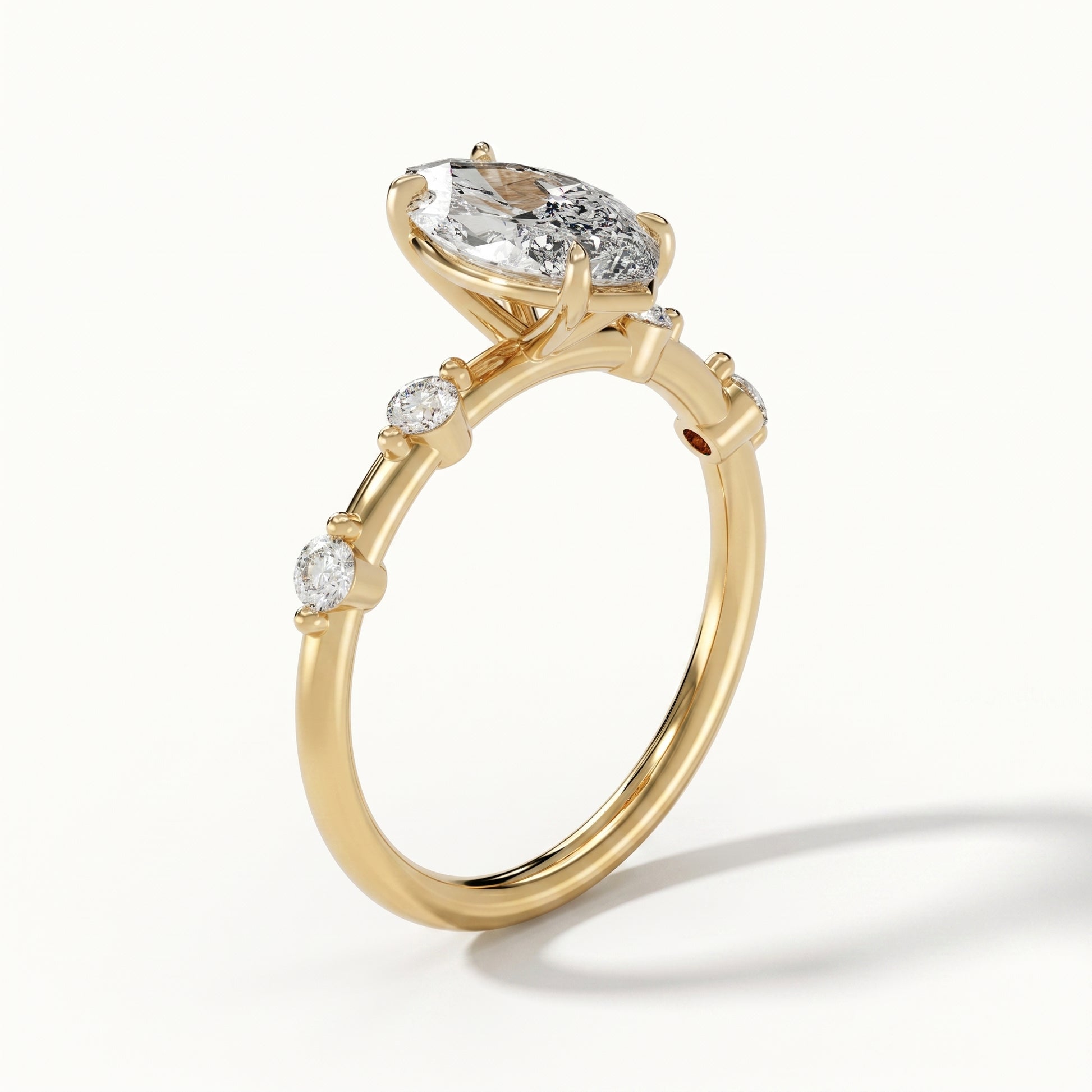 Aria - Yellow Gold - aria-YG-marquise-angle