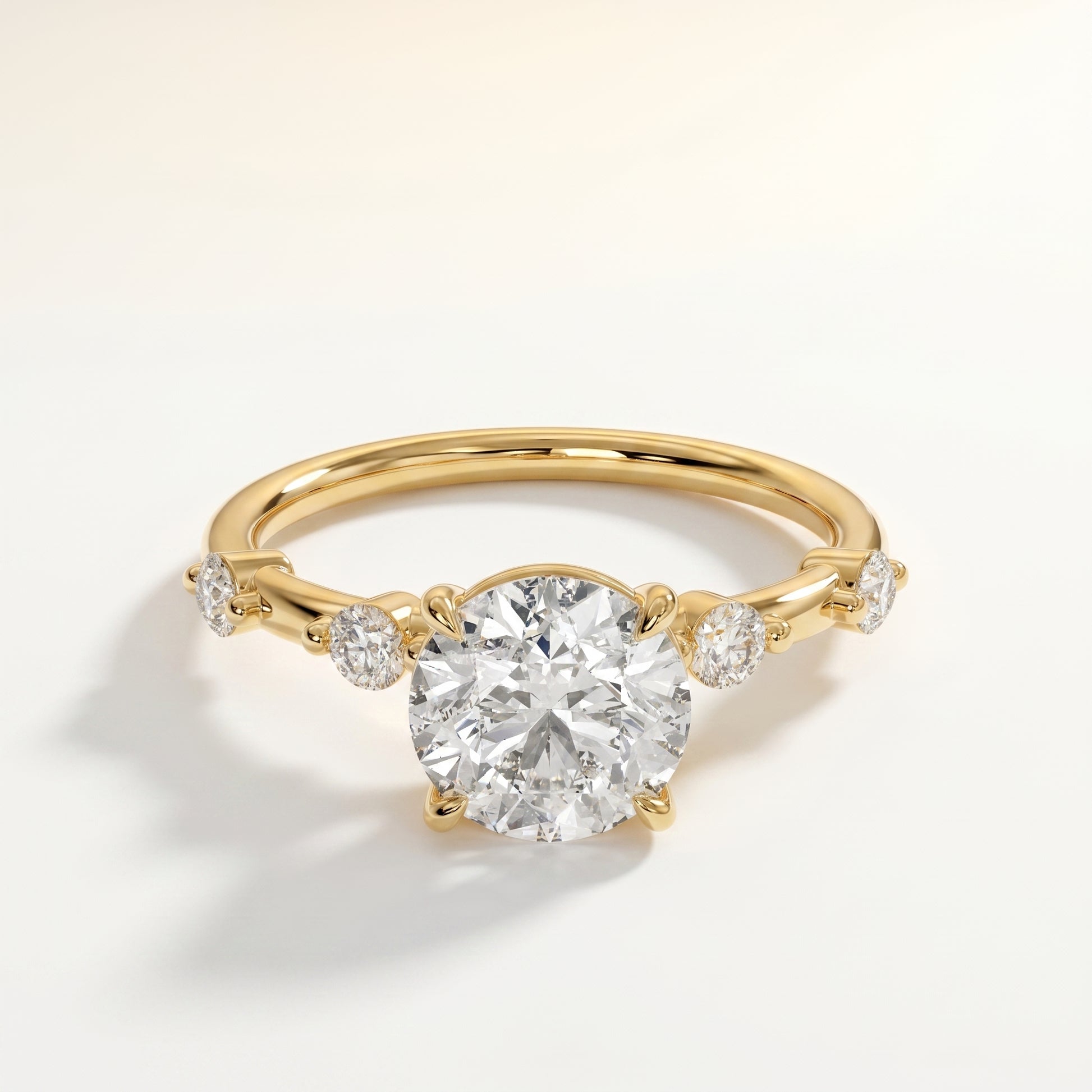 Aria - Yellow Gold - aria-YG-round-hero