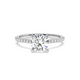 Ashnoor - Delicate Micropavé Lab Grown Diamond Engagement Ring - Round