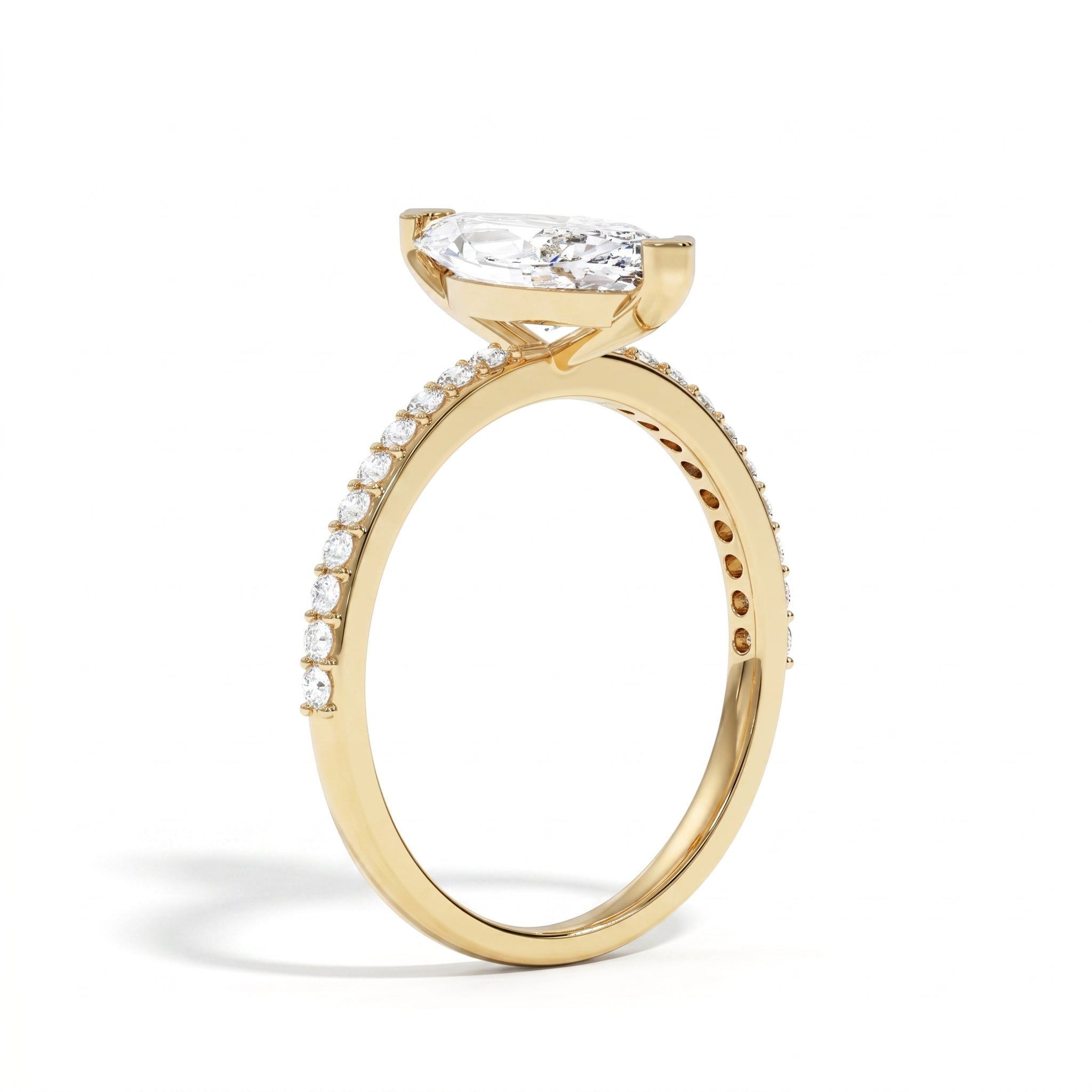 Ashnoor - Yellow Gold - ashnoor-YG-marquise-angle
