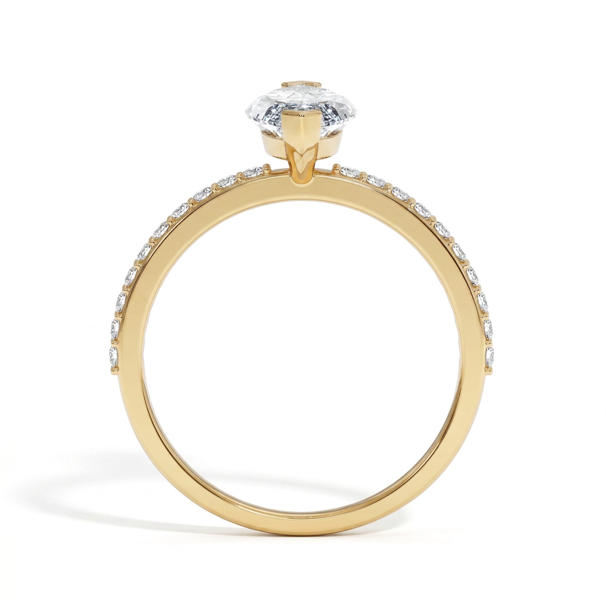 Ashnoor - Yellow Gold - ashnoor-YG-marquise-front