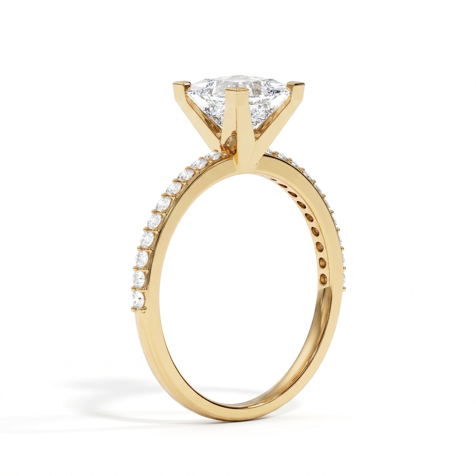 Ashnoor - Yellow Gold - ashnoor-YG-princess-angle