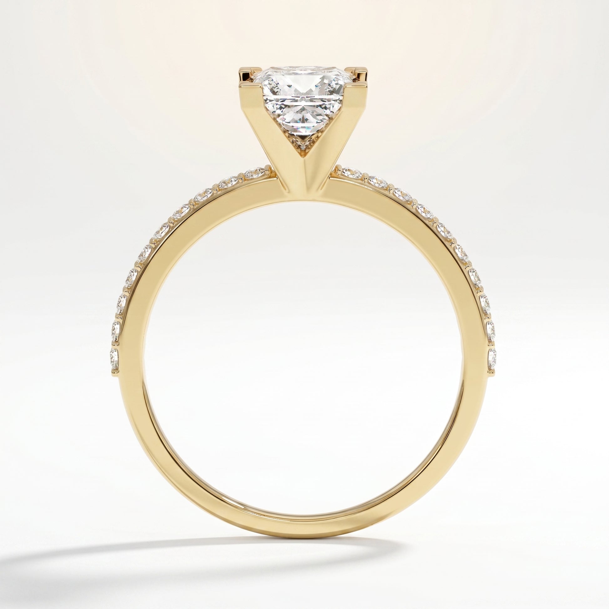 Ashnoor - Yellow Gold - ashnoor-YG-princess-front