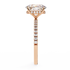 Aurora - Rose Gold - oval-side