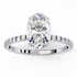 Aurora - White Gold - oval-angle