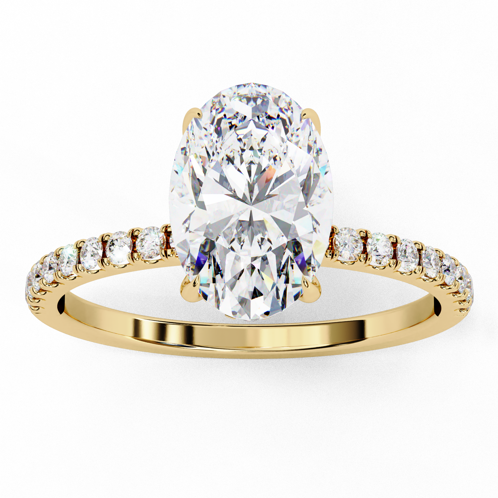 Aurora - Yellow Gold - oval-angle