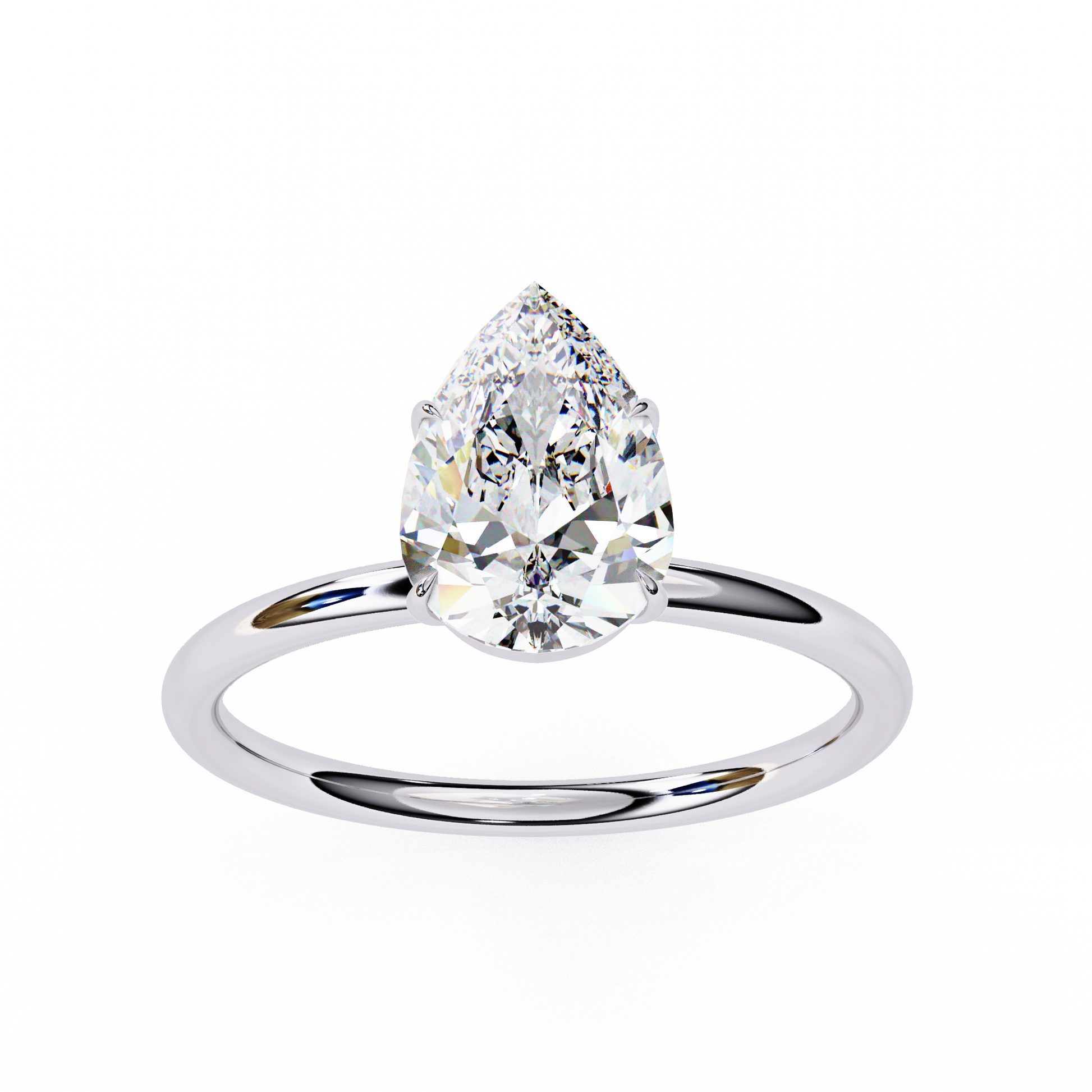 Bella - White Gold - pear-angle-2