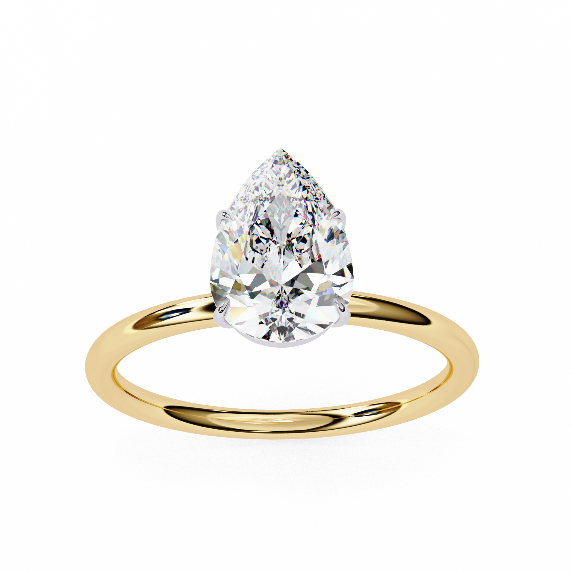 Bella - Yellow Gold - pear-angle-2