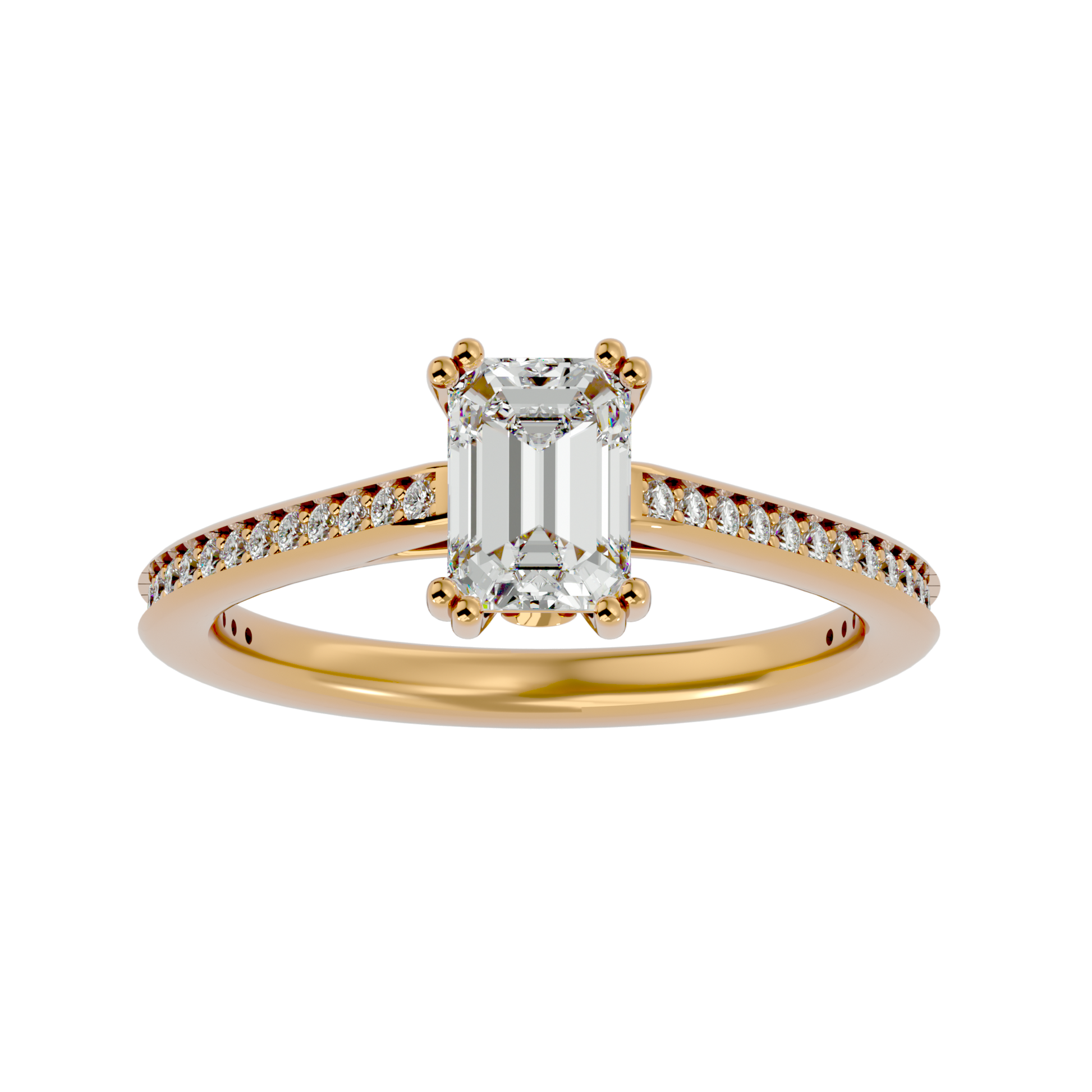 Bianca - Yellow Gold - bianca-YG-emerald-hero