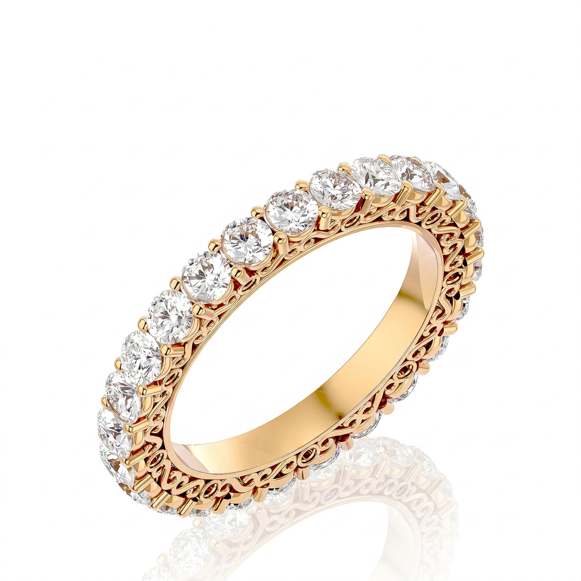 Brooke - Yellow Gold - brooke-YG-round-angle