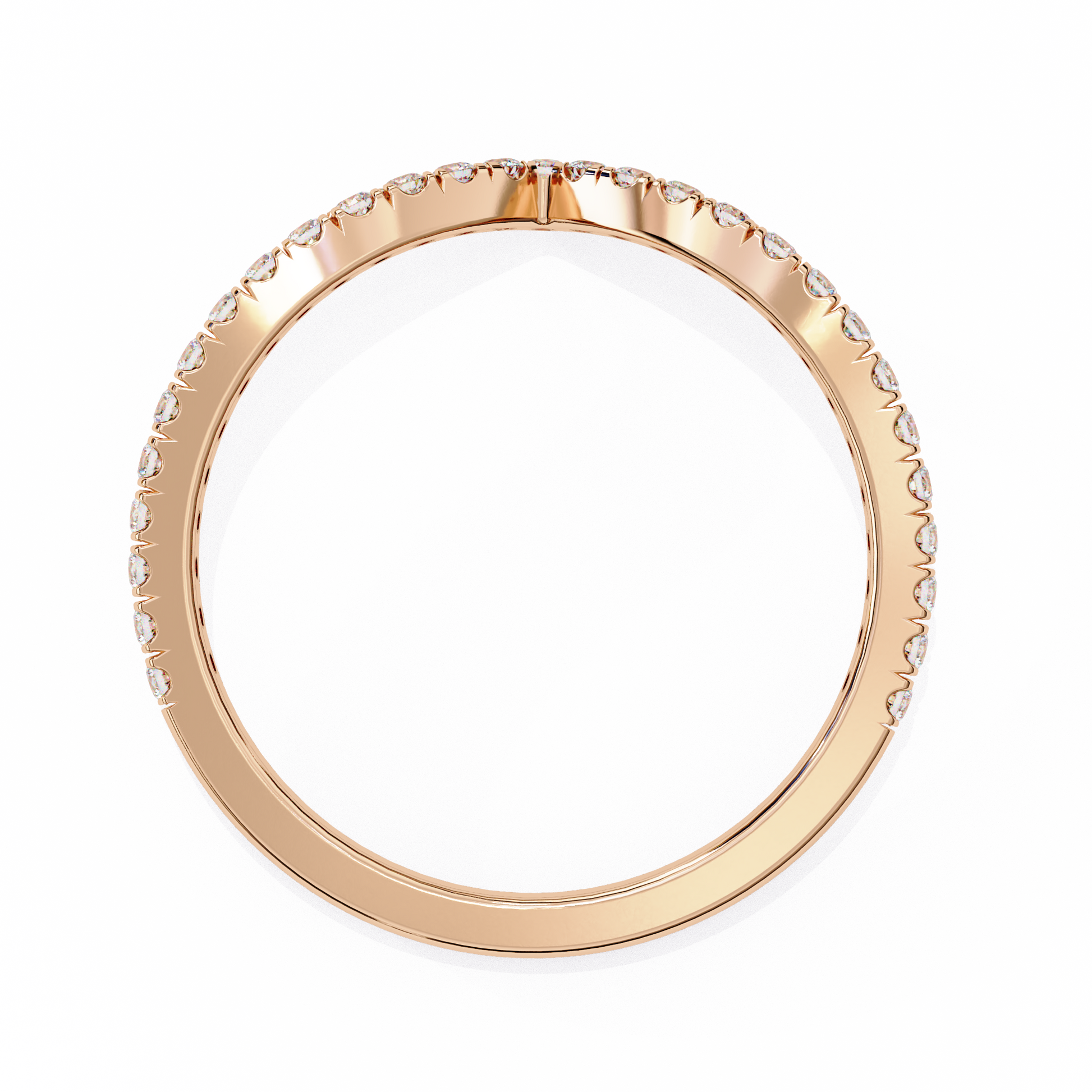 Lyra - Rose Gold - cad_242-RG-round-top