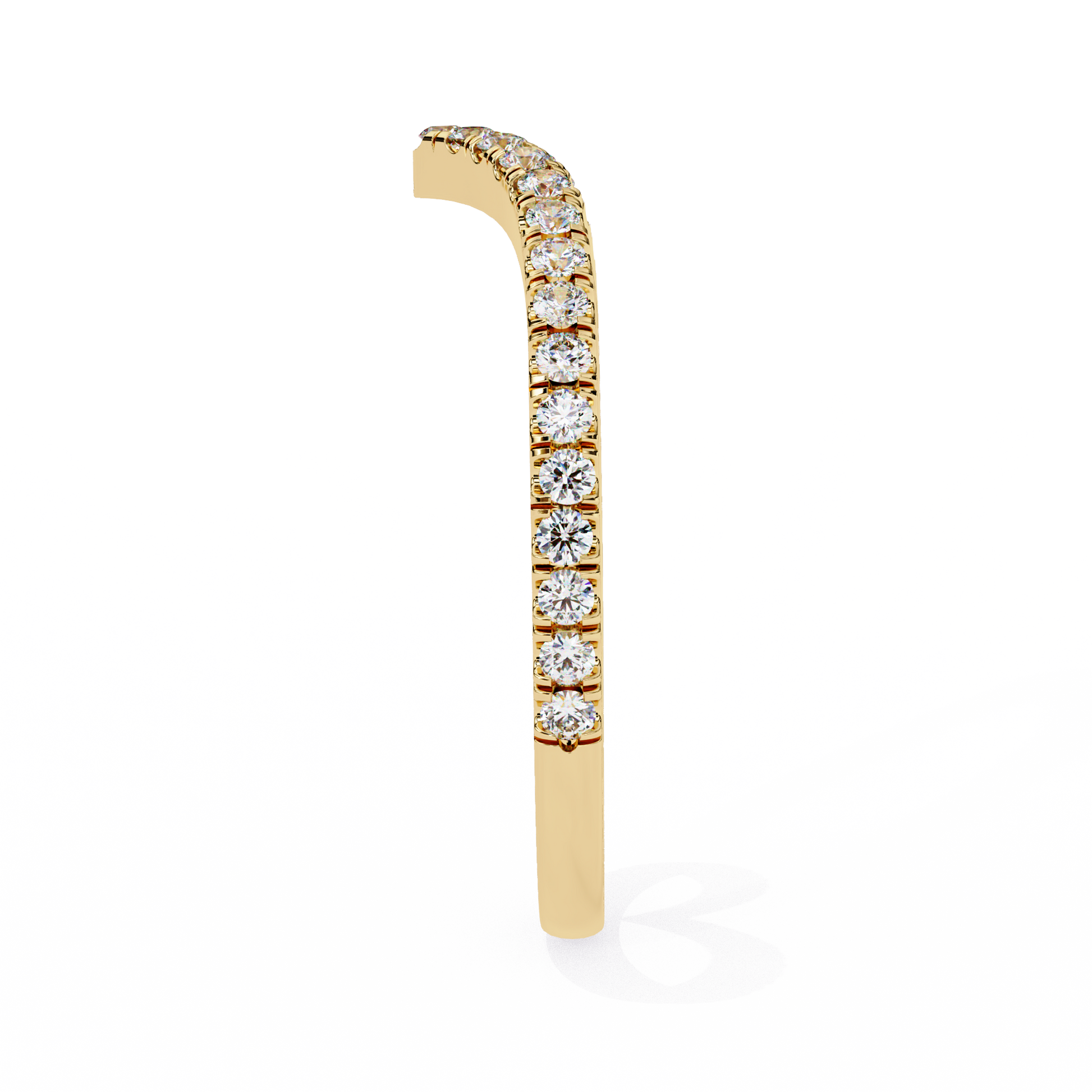 Lyra - Yellow Gold - cad_242-YG-round-side
