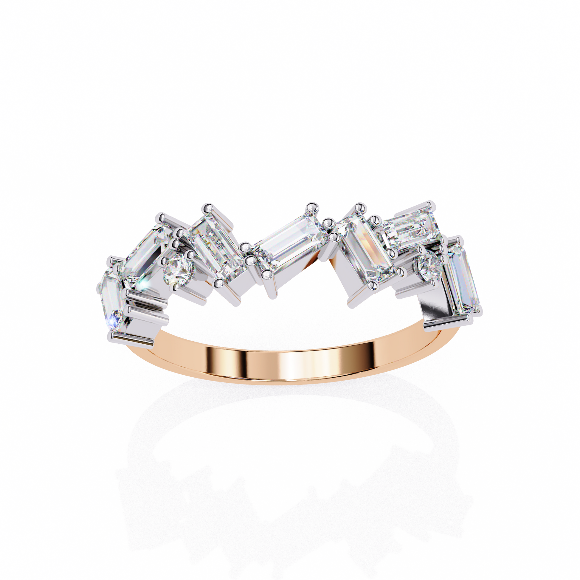 Ophelia - Rose Gold - cad_249-RG-emerald-angle