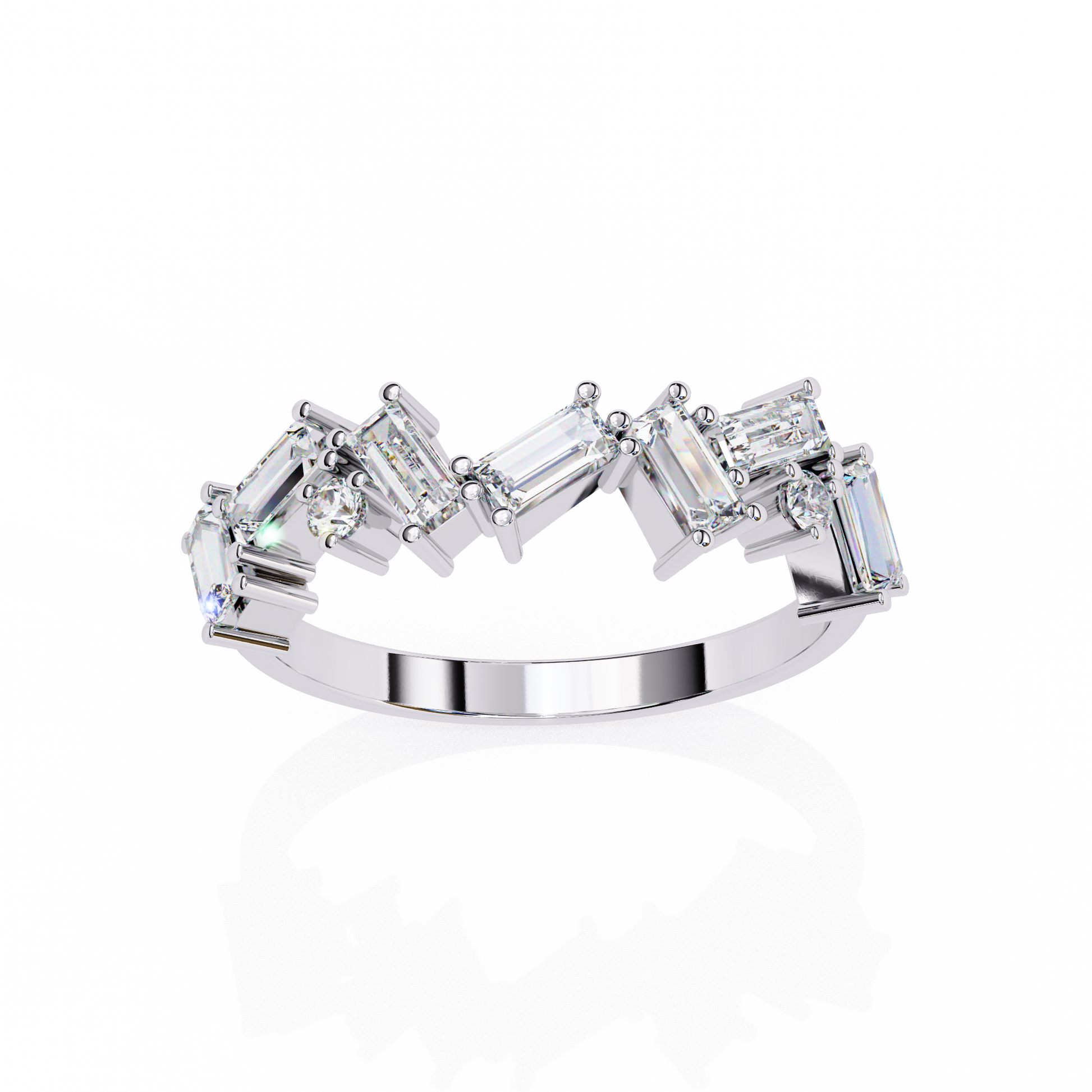 Ophelia - White Gold - cad_249-WG-emerald-angle