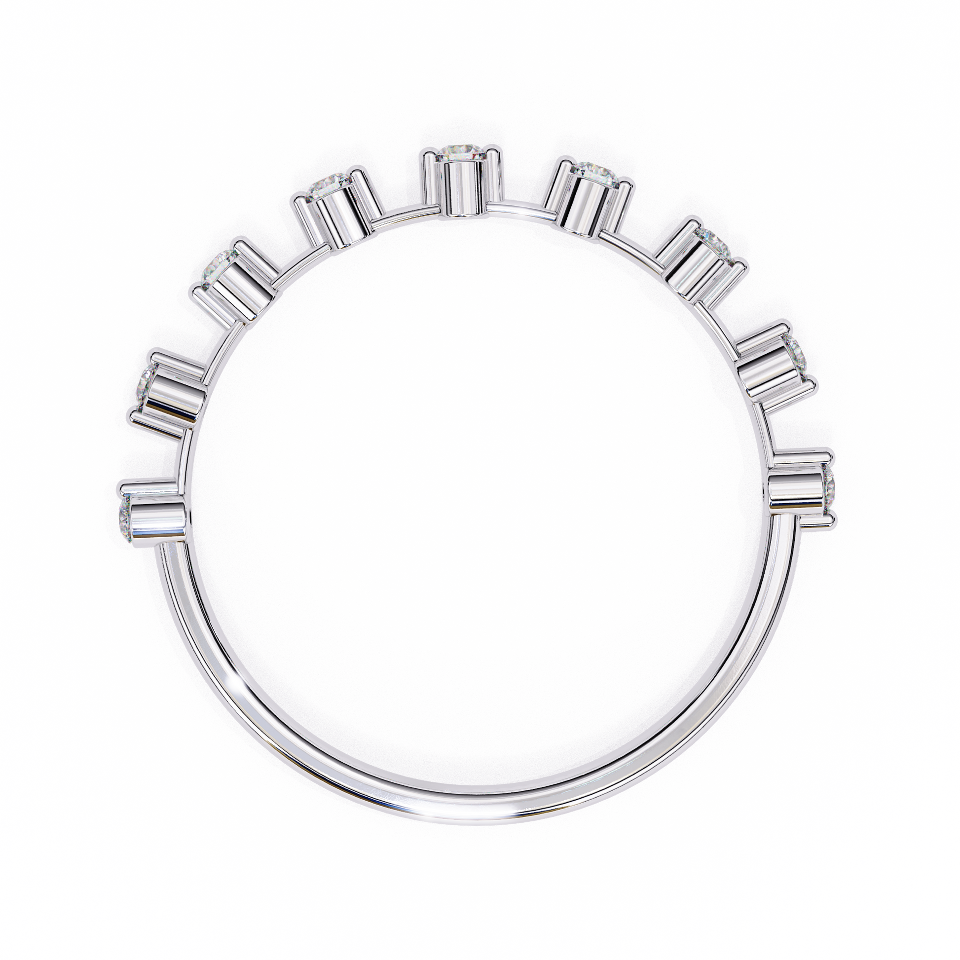 Imogen - White Gold - cad_267-WG-round-top