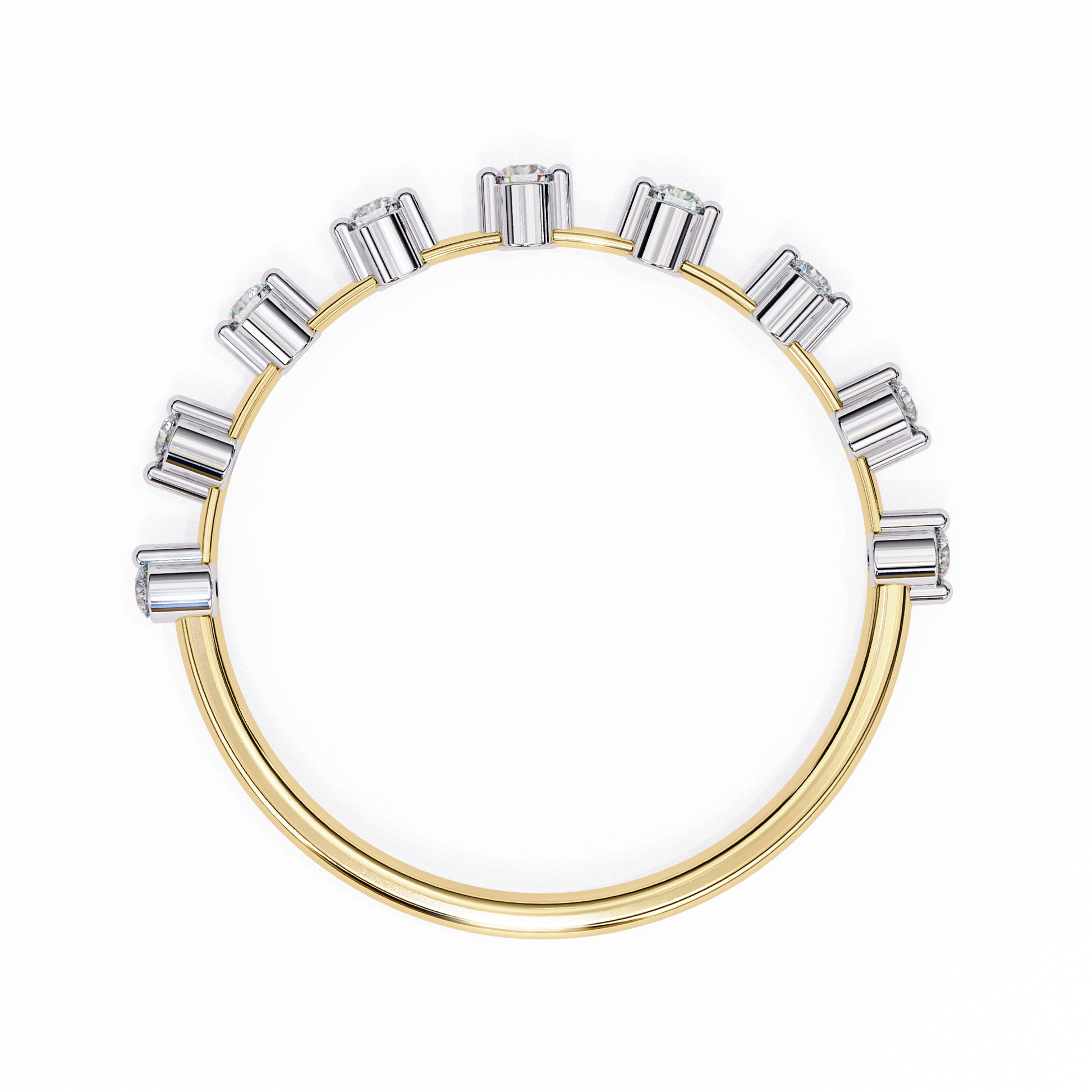 Imogen - Yellow Gold - cad_267-YG-round-top