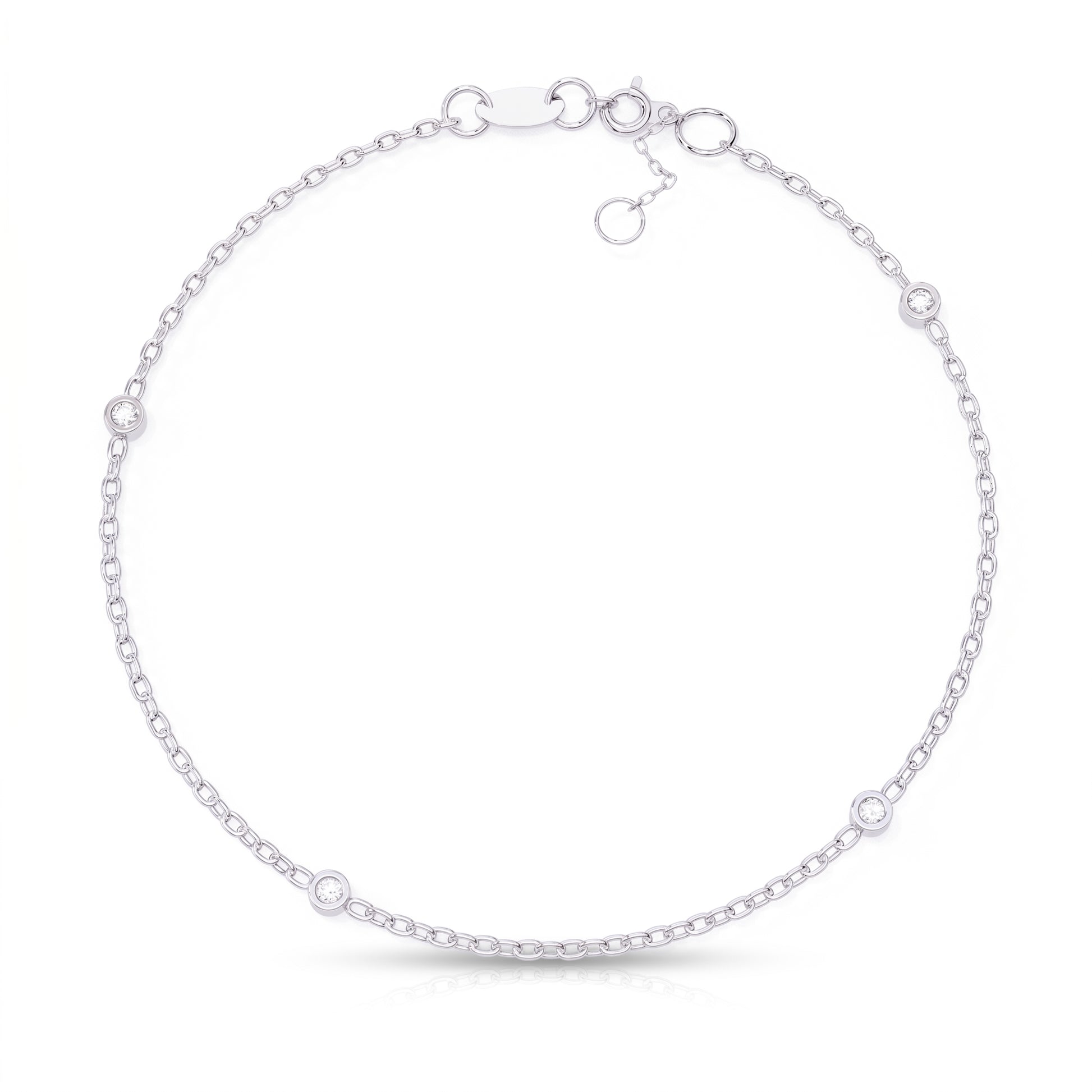 Calla - White Gold - calla-WG-round-top
