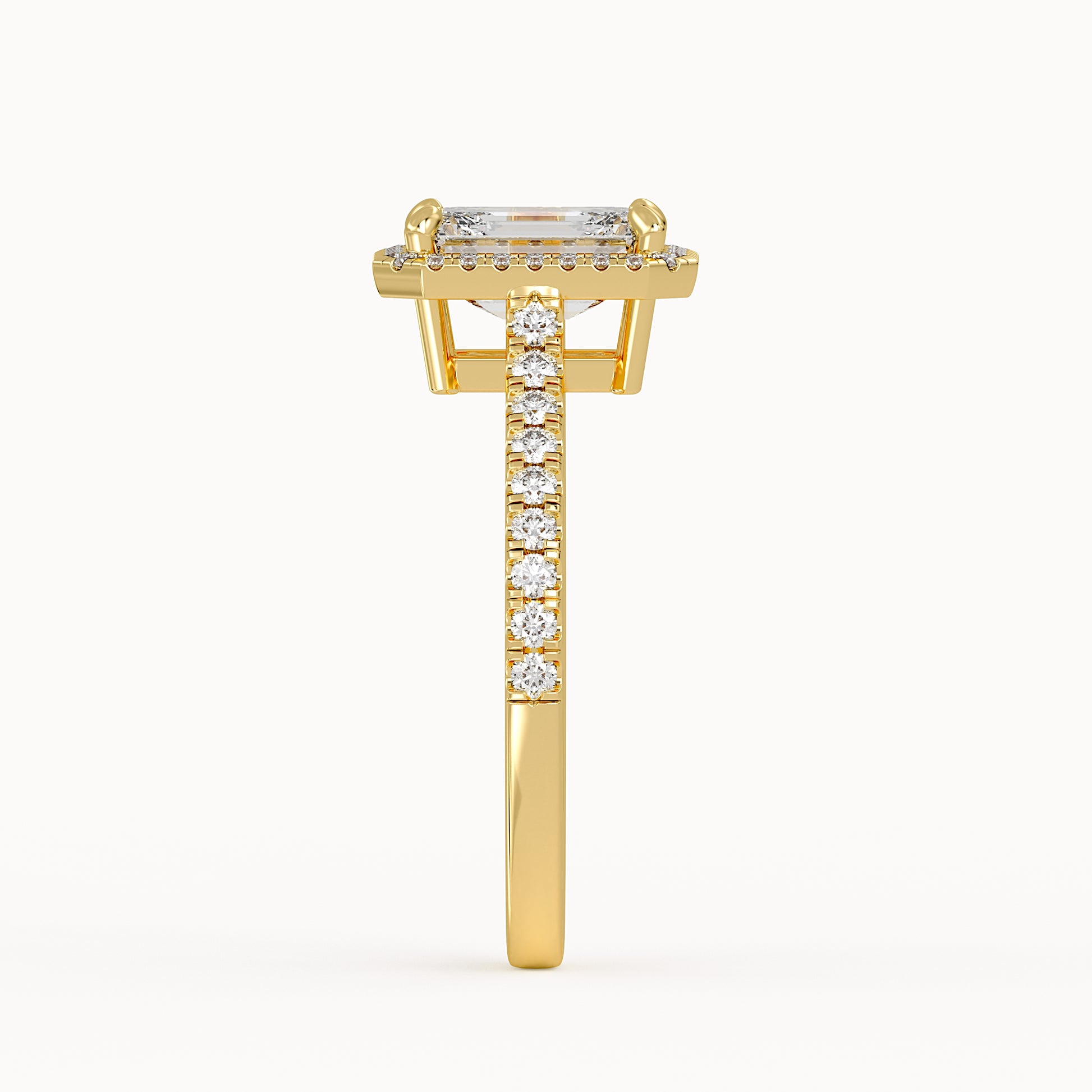 Carrie - Yellow Gold - carrie-YG-emerald-side
