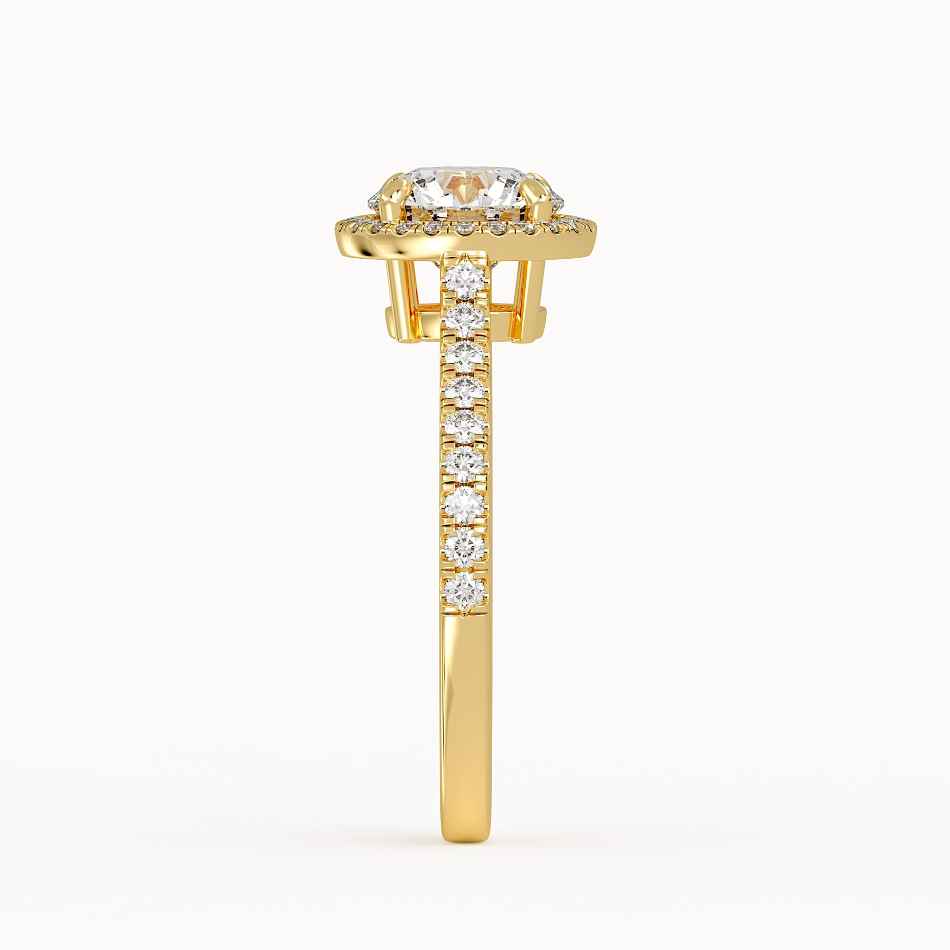 Carrie - Yellow Gold - carrie-YG-round-side