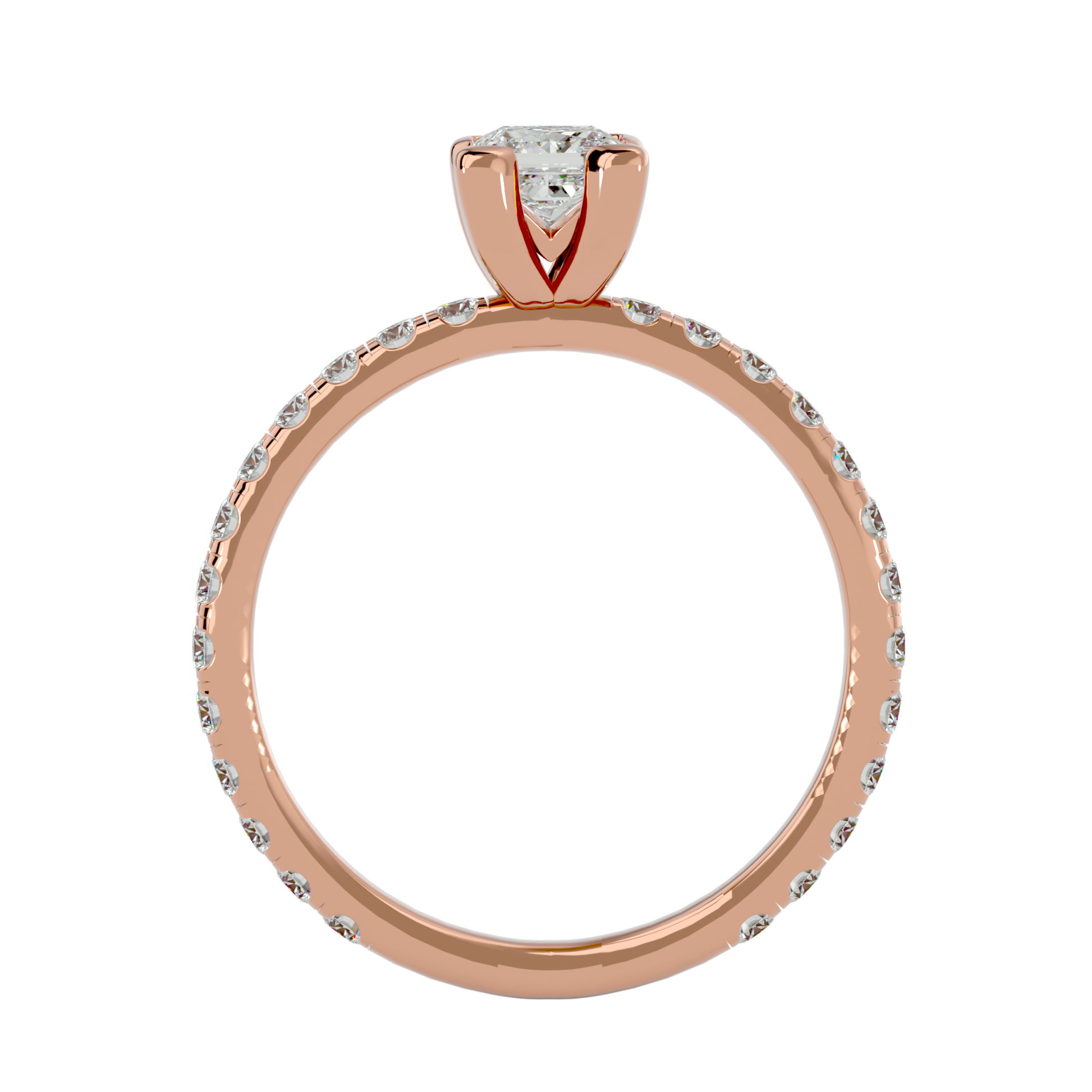 Celeste - Rose Gold - celeste-RG-princess-front