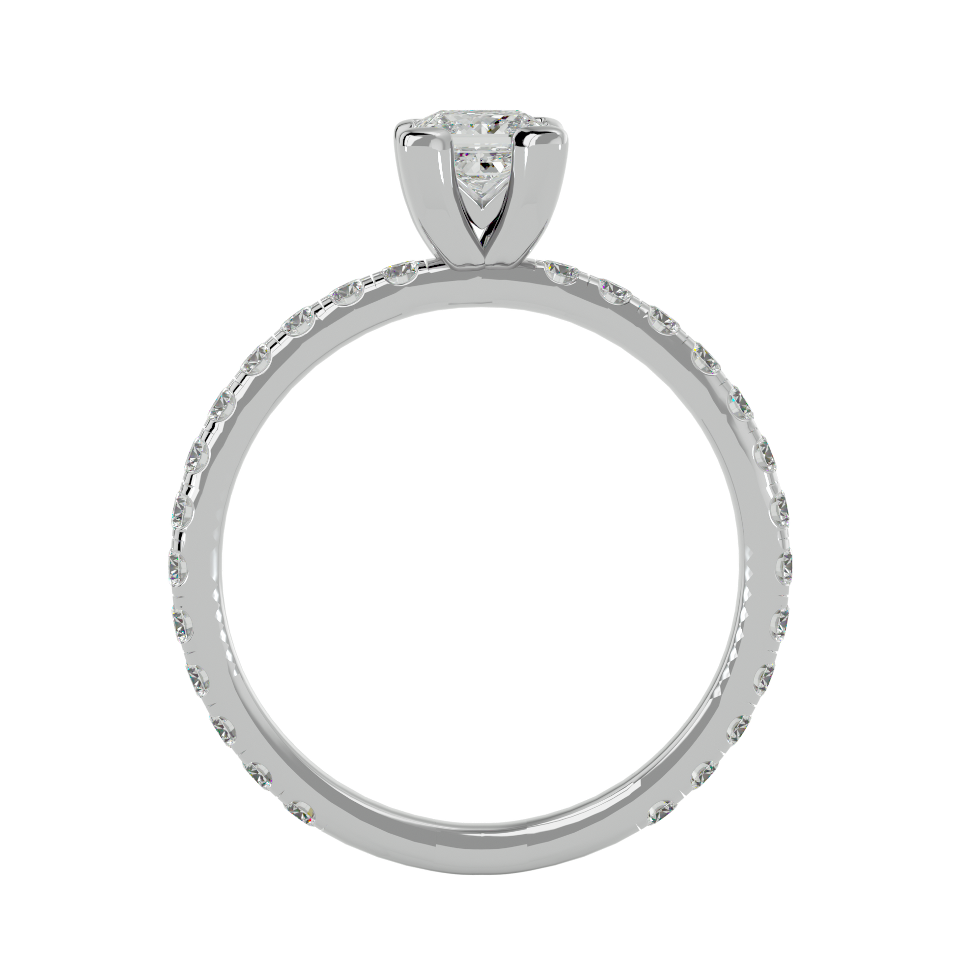 Celeste - White Gold - celeste-WG-princess-front