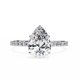 Claire - Delicate Micropavé Hidden Halo Lab Grown Diamond Engagement Ring