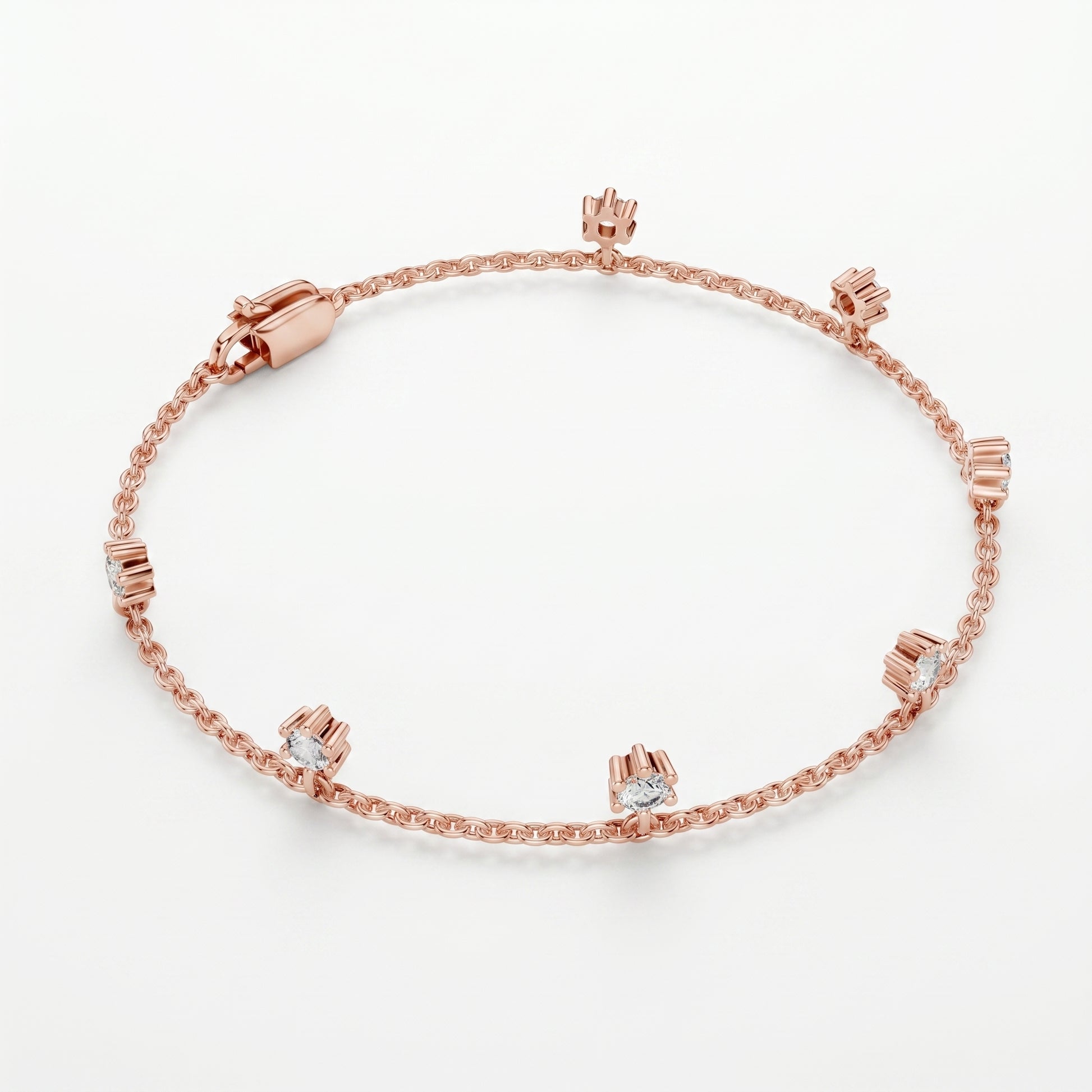 Cleo - Rose Gold - cleo-RG-round-top