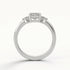 Daisy - White Gold - daisy-WG-emerald-front