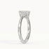 Daisy - White Gold - daisy-WG-emerald-side
