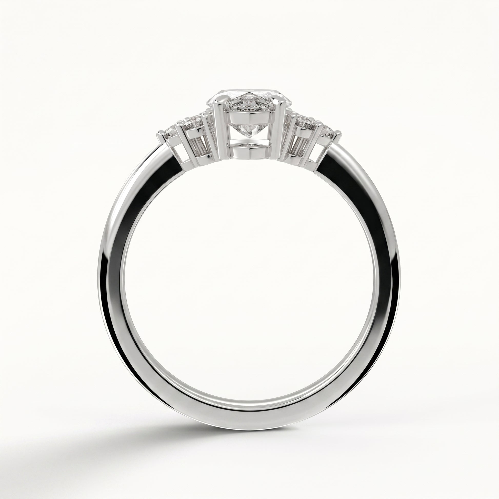 Daisy - White Gold - daisy-WG-marquise-front