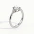 Daisy - White Gold - daisy-WG-round-angle