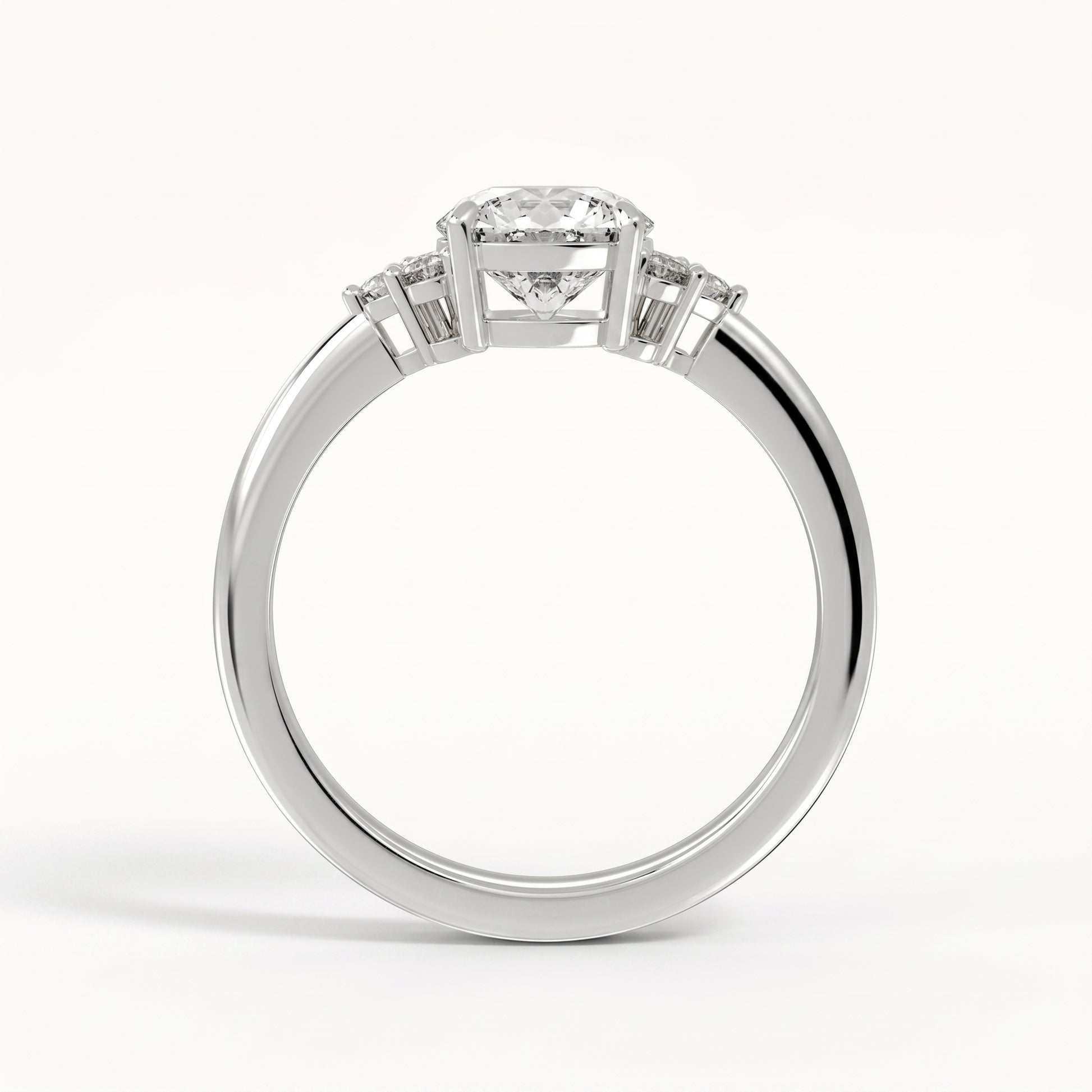 Daisy - White Gold - daisy-WG-round-front