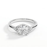 Daisy - Classic Cluster Lab Grown Diamond Engagement Ring - Round