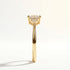 Daisy - Yellow Gold - daisy-YG-princess-side