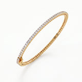 Eden - Princess Lab-Grown Diamond Tennis Bracelet in Gold