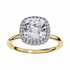 Eleanor - Yellow Gold - eleanor-YG-cushion-angle